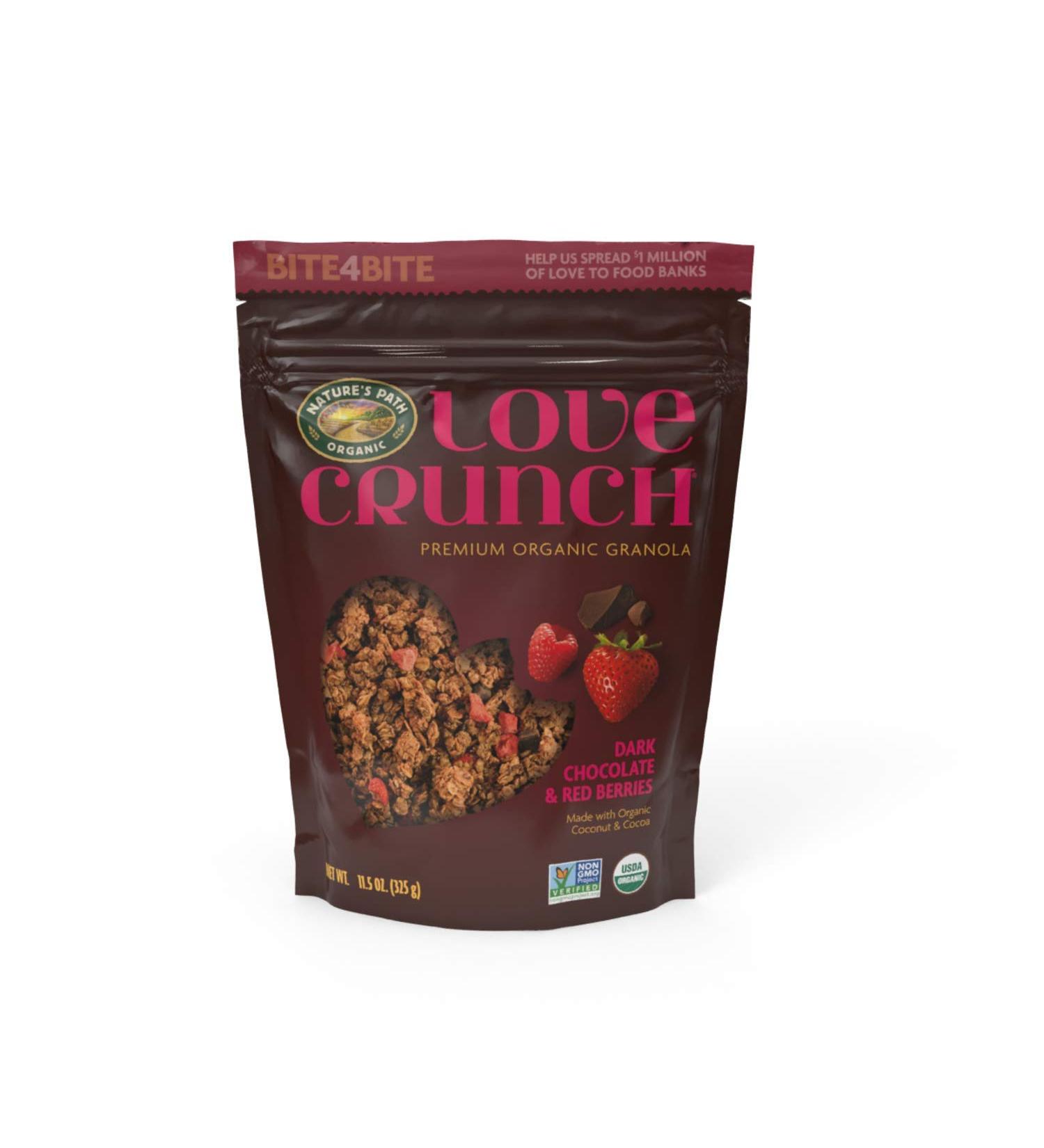 Nature's Path Love Crunch Dark Chocolate & Red Berries Granola - Organic 11.5 oz - Buy Online on GoSupps.com