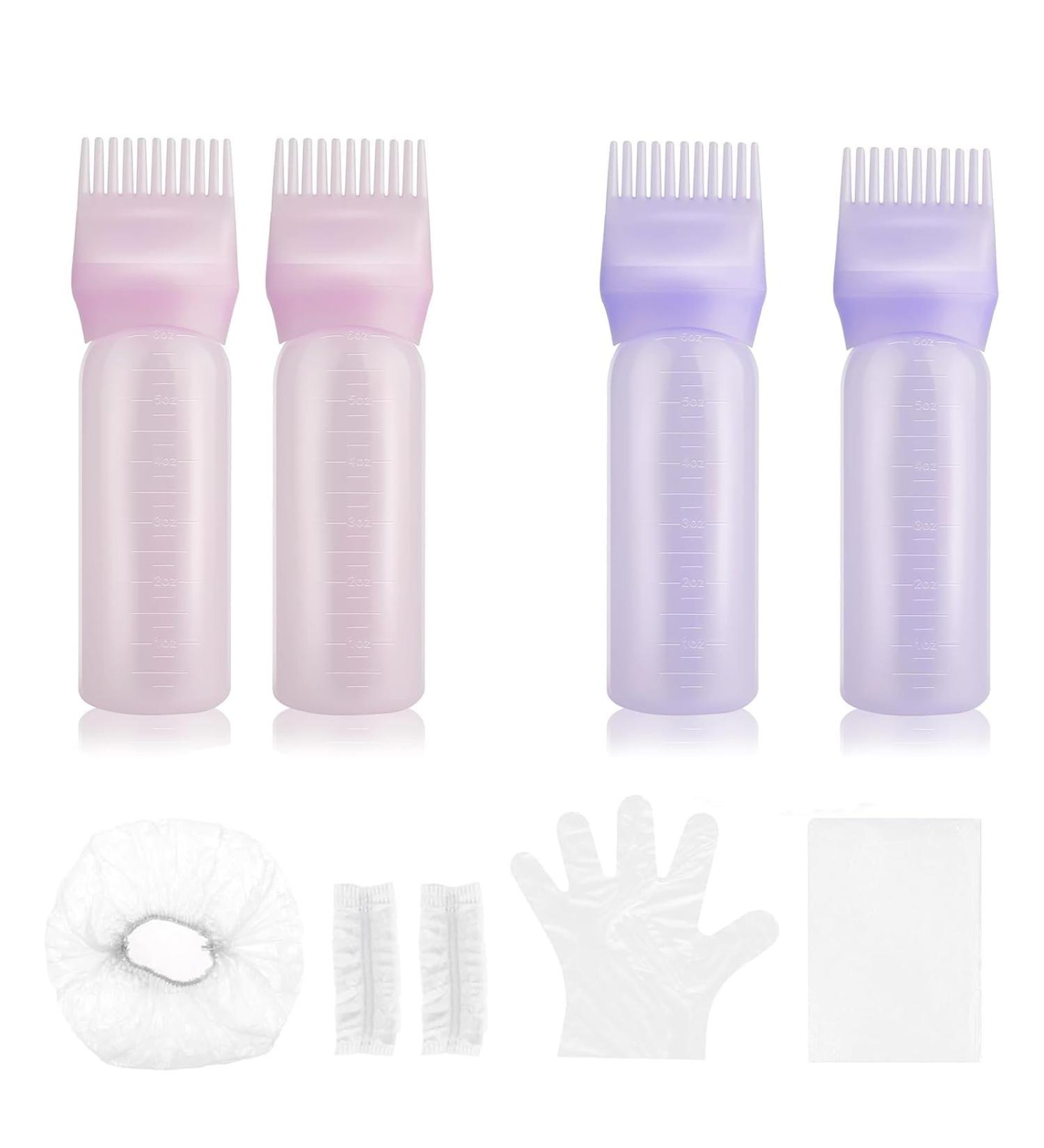 8 pcs Root Comb Applicator Bottle Hair Oil Applicator Bottle Hair Dye Brush Bottle Hair Oil Applicator Bottle Applicator Bottle for Hair Root Comb Color Applicator Bottle Squeeze Bottle - Buy Online on GoSupps.com