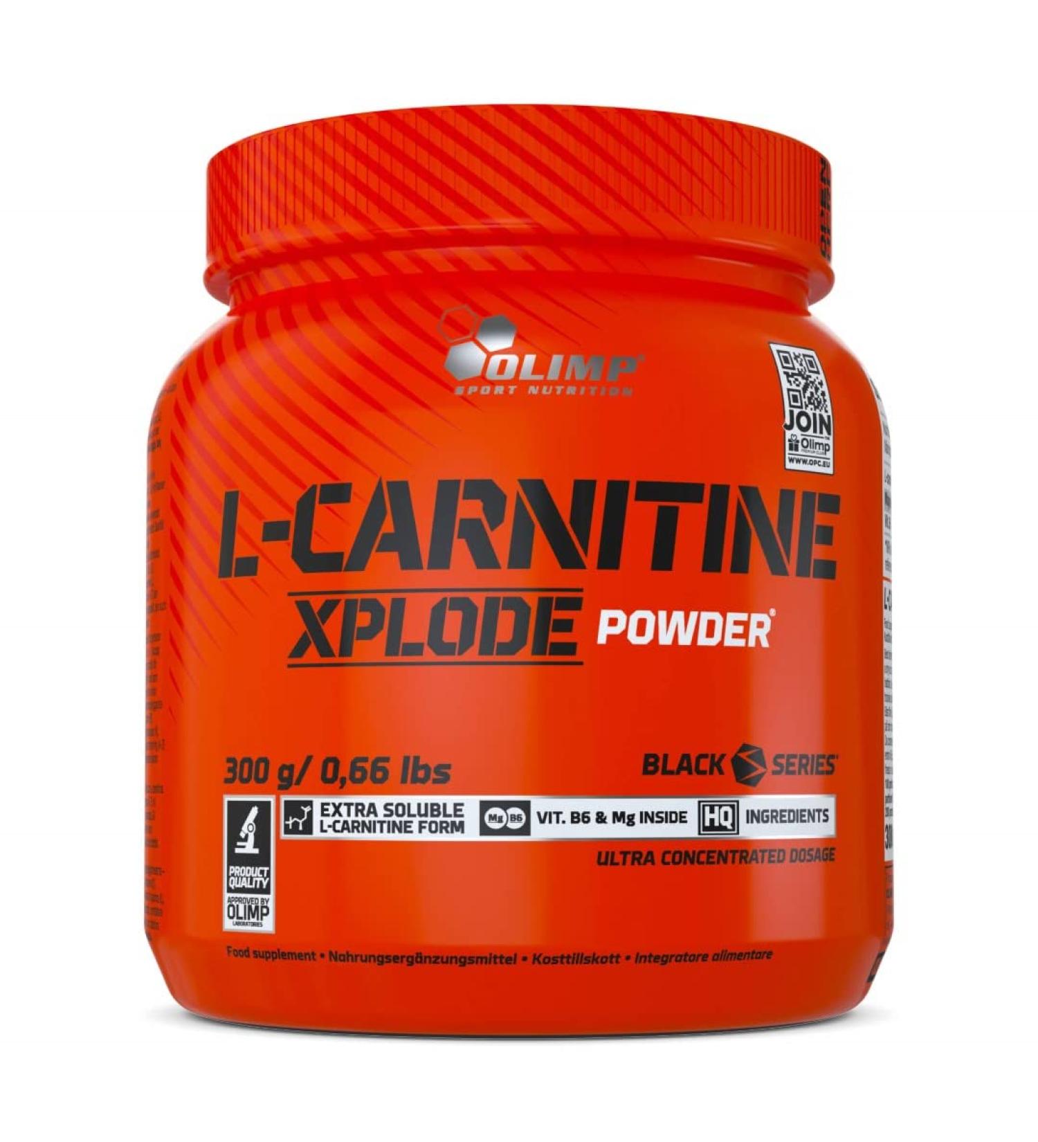 Olimp Sport Nutrition L-Carnitine Xplode Powder - Cherry Flavor Dietary Supplement (300g) | International Shipping - Buy Online on GoSupps.com