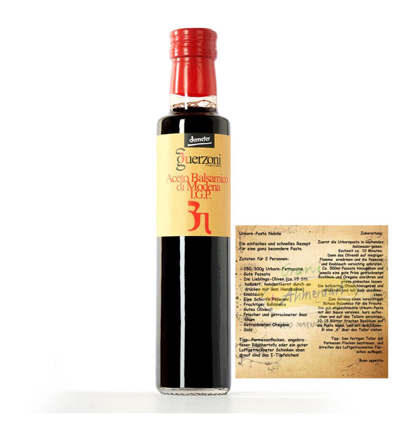  dakomyo Guerzoni Aceto Balsamic from Modena I.G.P. "Rosso" 500 ml organic demeter organic balsamic vinegar for salads and specialties - Buy Online on GoSupps.com