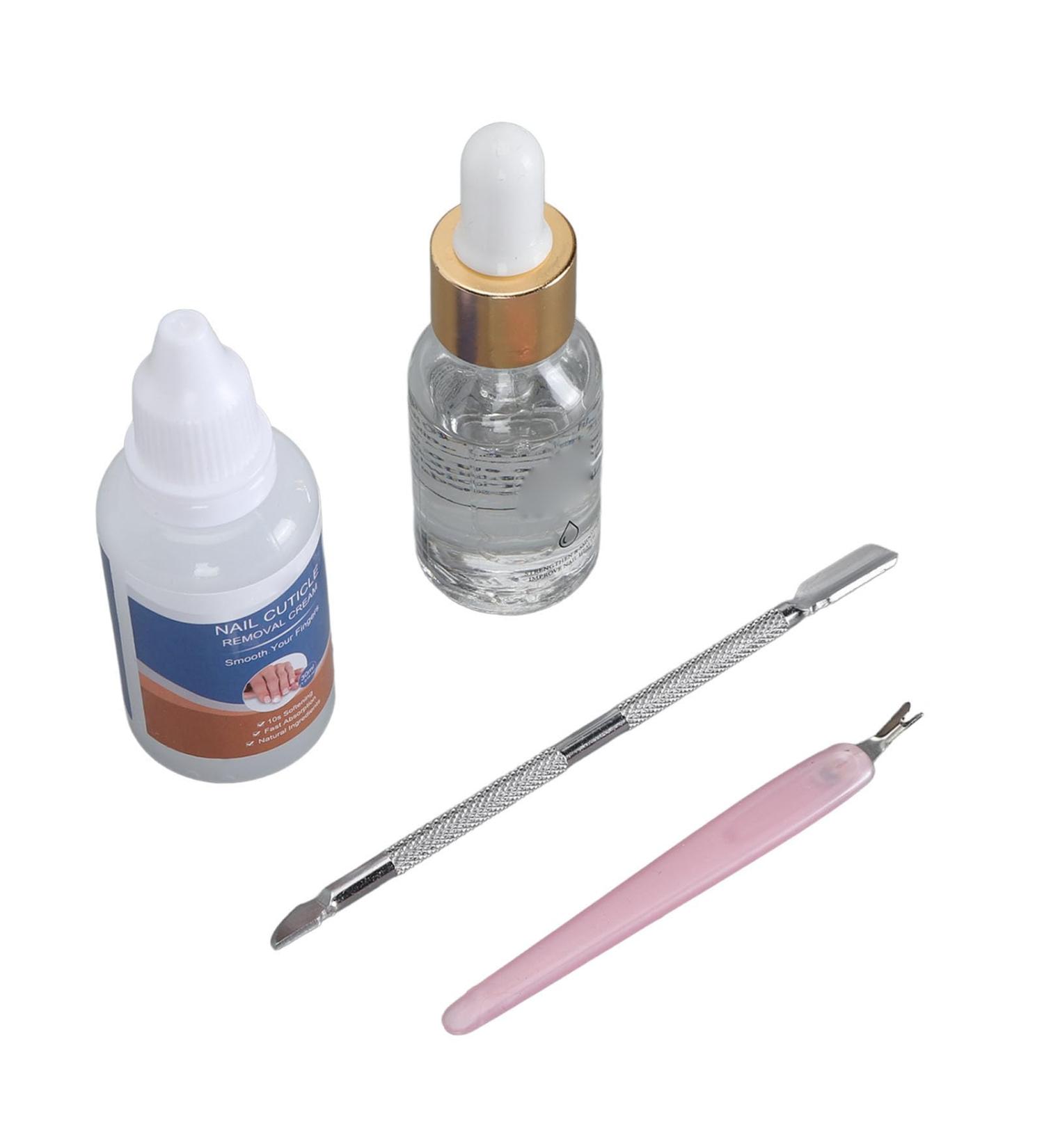 Nourishing Nail Nutrient Oil Kit for Strengthening and Healthy Cuticle Remover Cream with Tools (YS25-3) - Buy Online on GoSupps.com