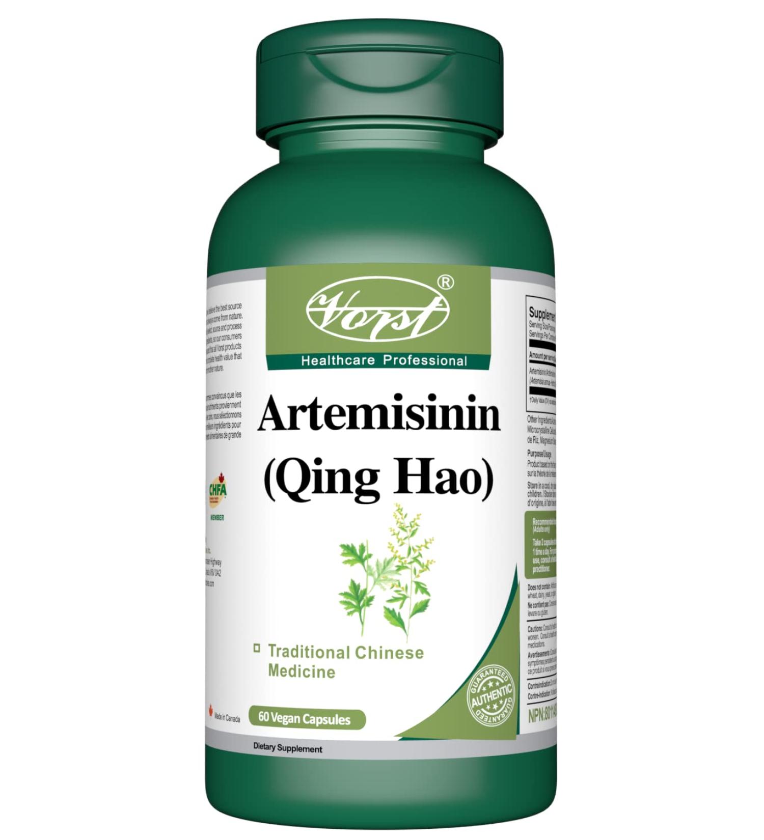 VORST Artemisinin 200mg Per Serving (100mg Per Capsule) 60 Vegan Capsules | Sweet Wormwood/Annual Mugwort Extract | Powder Pills | 1 Bottle 60 count (Pack of 1) - Buy Online on GoSupps.com