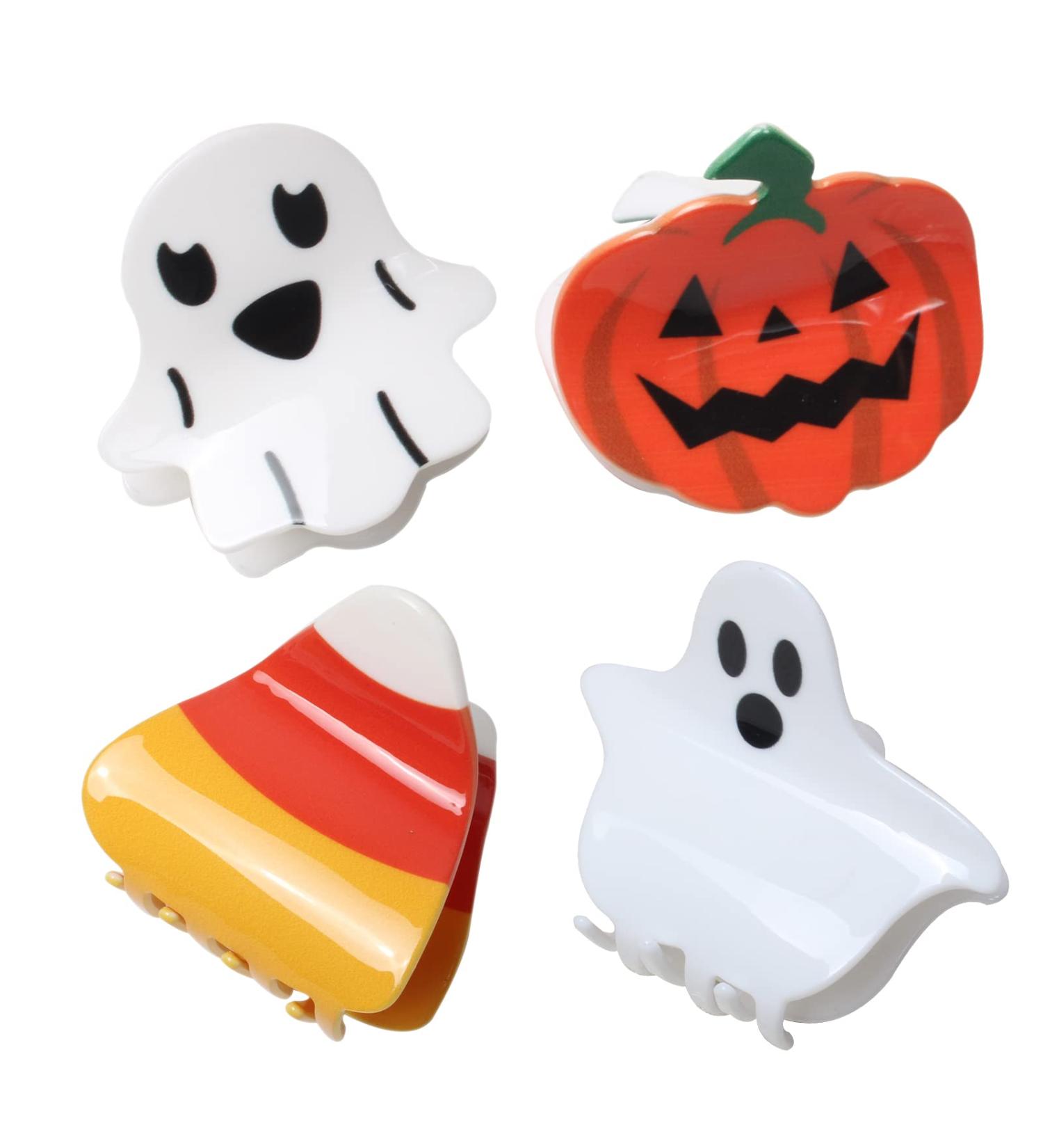 Halloween Hair Claw Clips: Pumpkin, Ghost, Devil, & Candy Hair Accessories for Women/Girls - Buy Online on GoSupps.com