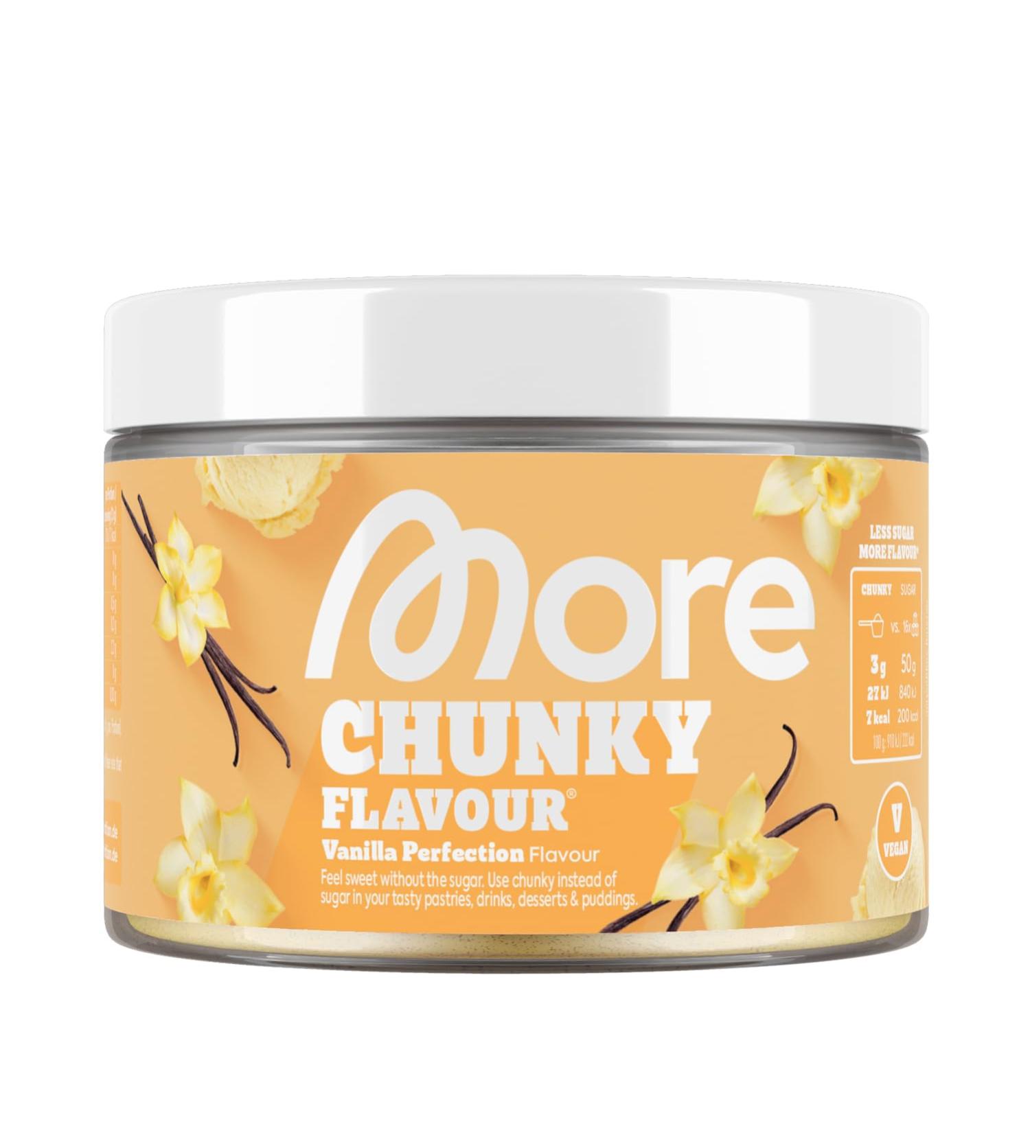 Buy More Chunky Flavour Vanilla Perfection Powder - Low Sugar High Quality 250g - Made in Germany - Buy Online on GoSupps.com
