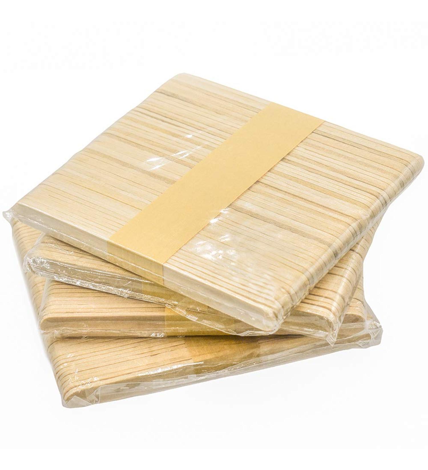 200pcs 4.5 Natural Wooden Food Grade Craft Sticks for DIY Crafts and Ice Cream - Eco-Friendly Popsicle Sticks - Buy Online on GoSupps.com