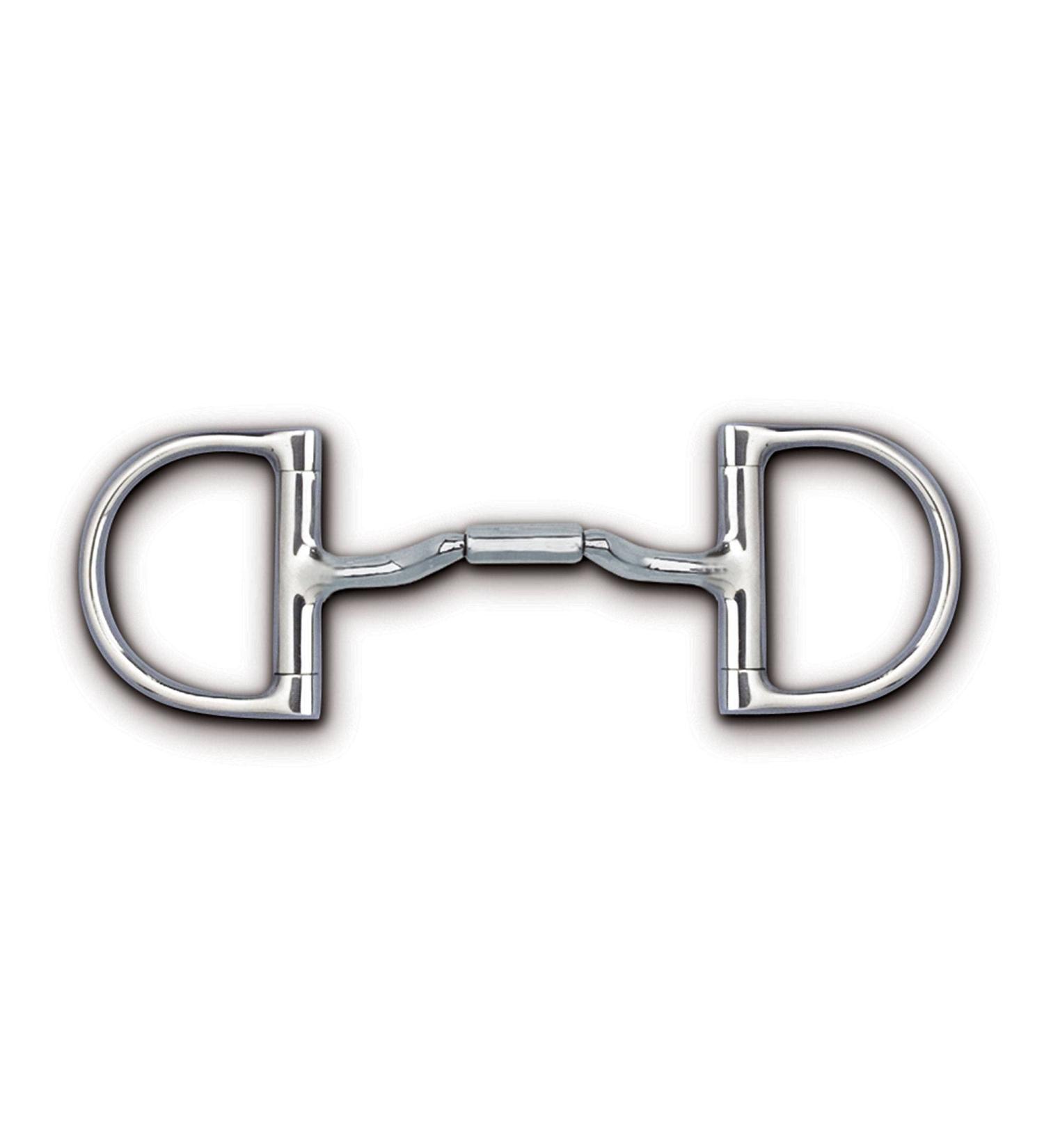 Myler Level 2-3 English Pony Dee Forward Tilt Ported Barrel Bit with o Hooks 4 1/2