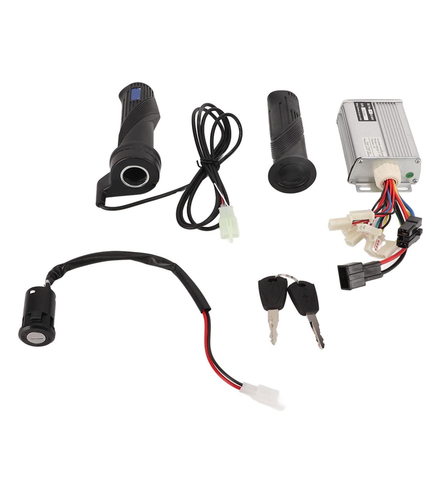 Motor Brushed Controller Kit | 48V 1000W Speed Controller for Electric Bike & Tricycle | Throttle Twist Grip & Lock Key - Buy Online on GoSupps.com