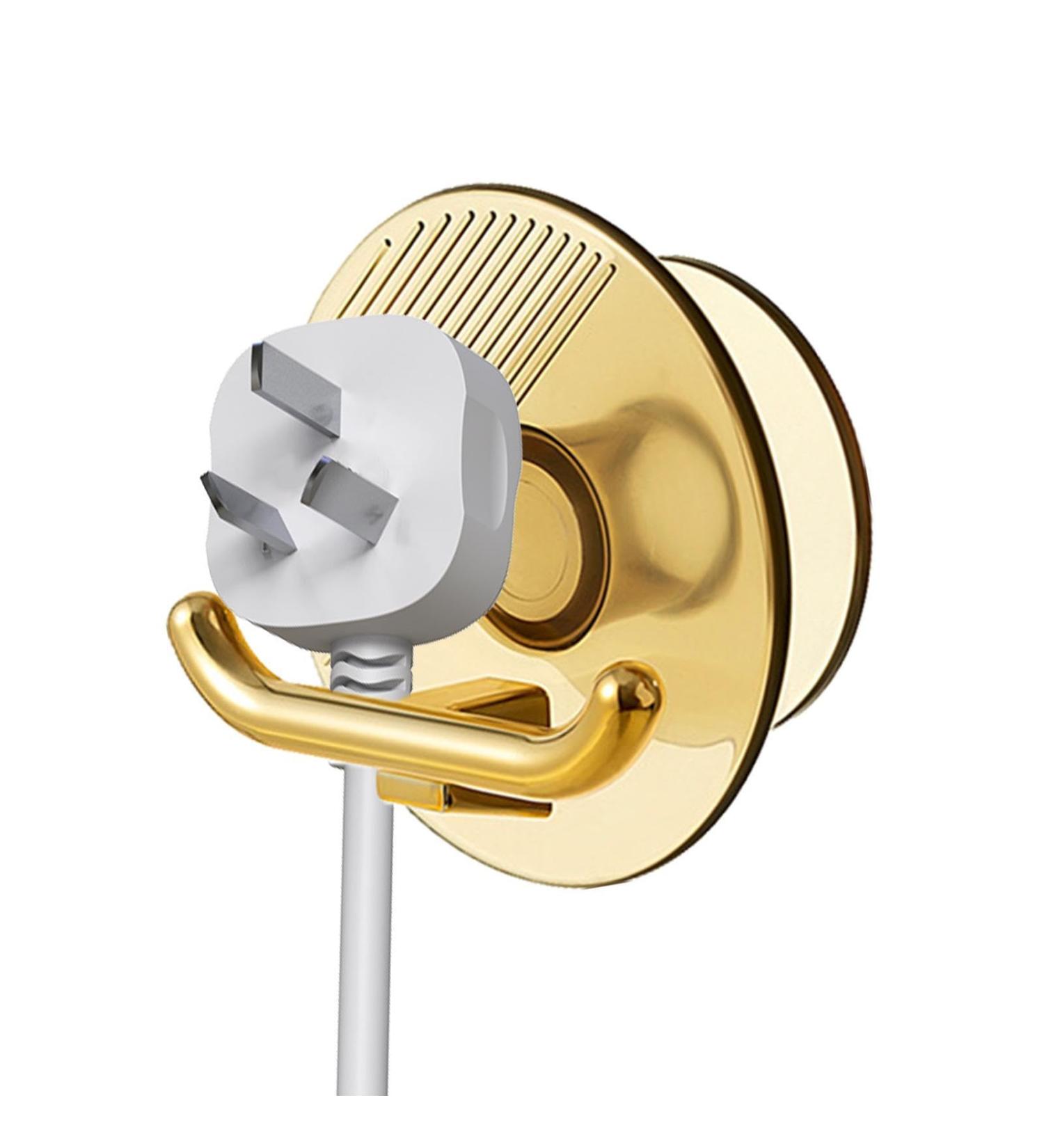 Jacekee Connector Hook - Drill-Free Cable Organizer & Key Bathrobe Hook for Kitchen Bathroom & Towel Storage - Transparent Brown - Buy Online on GoSupps.com