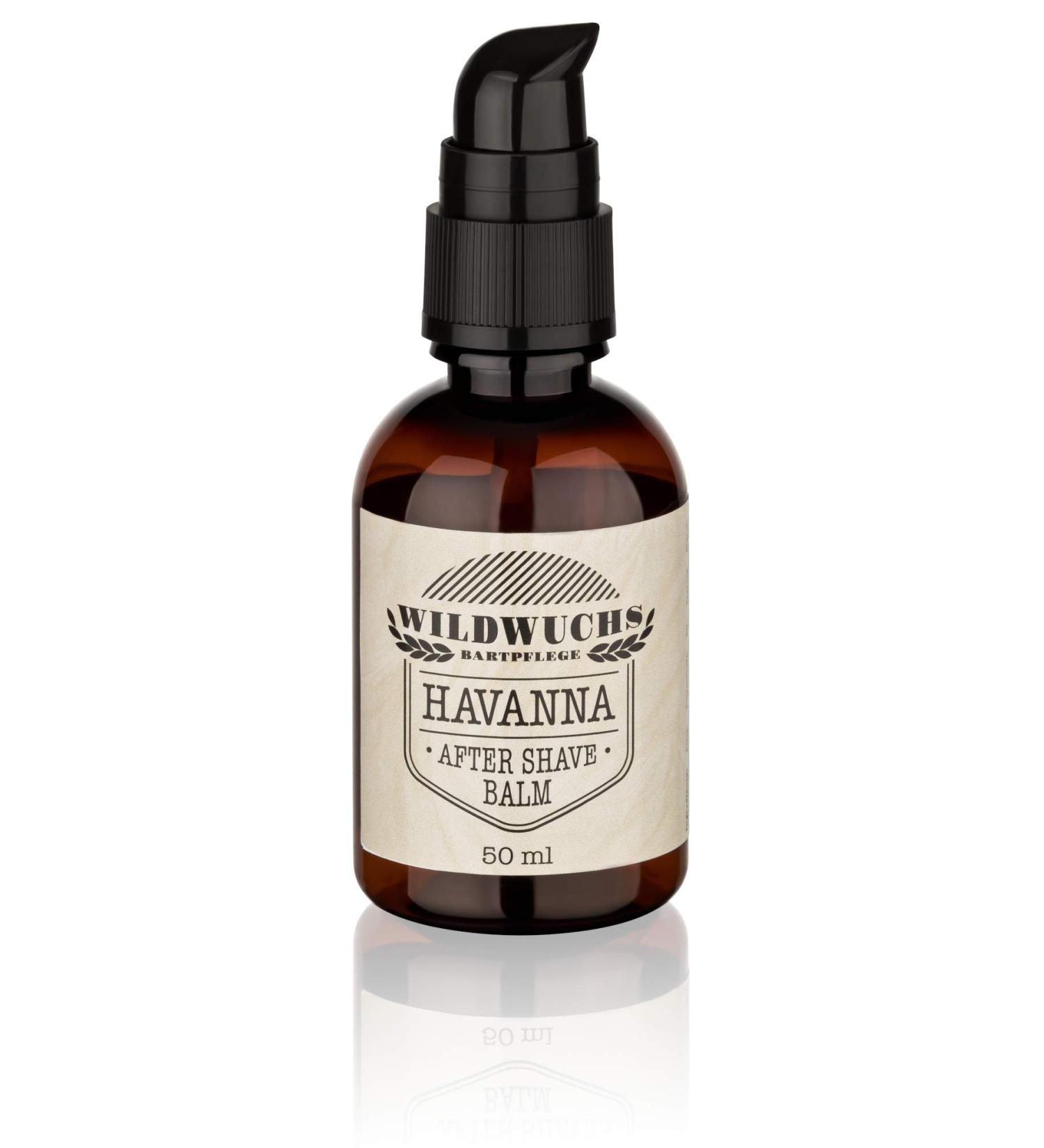 After Shave Balm for Men - HAVANNA by Wildwuchs Beard Care | Soothing Aloe Vera Gel (50 ml) - International Shipping Available - Buy Online on GoSupps.com