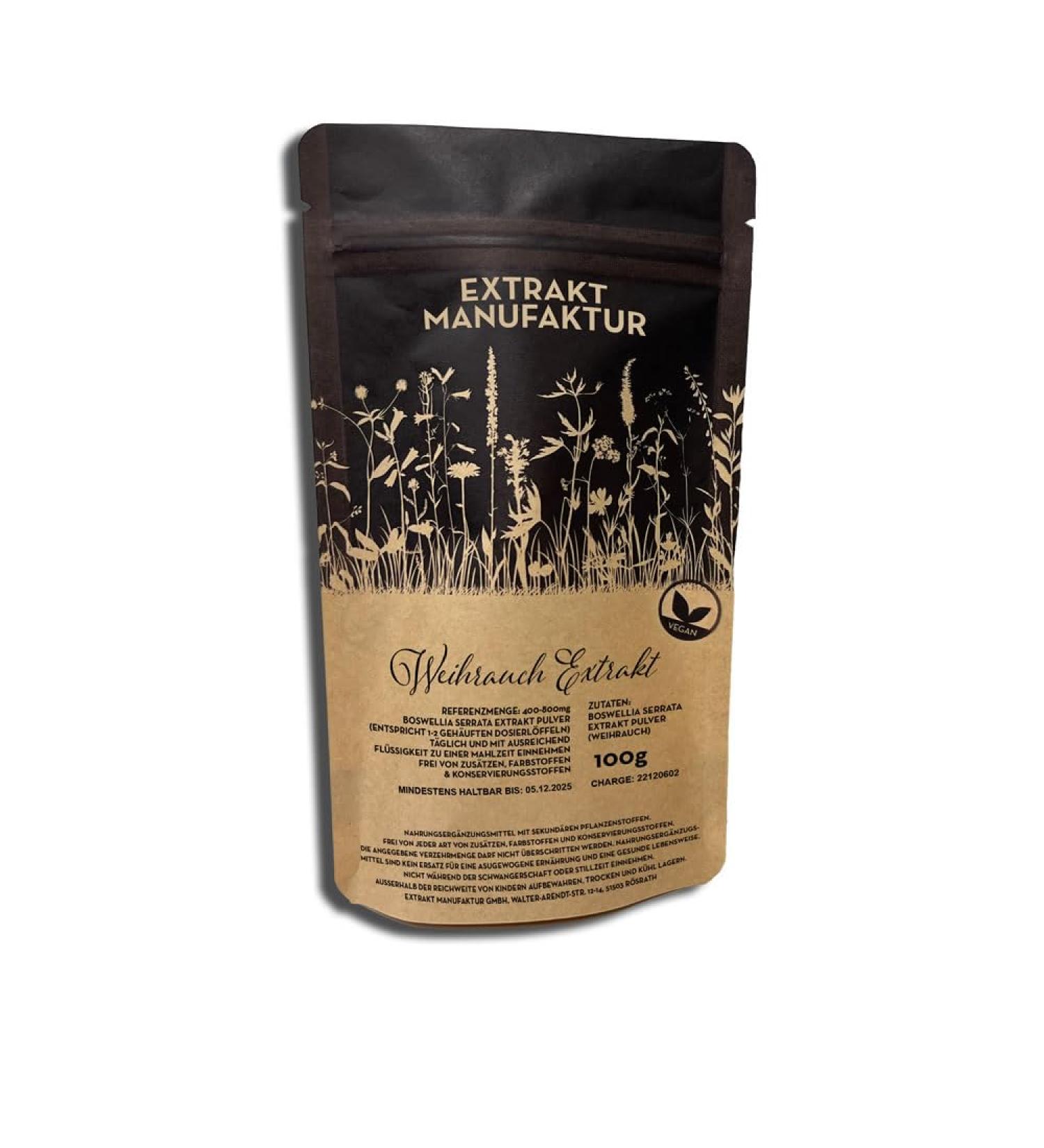 100g Frankincense Extract Powder | Pure Boswellia Serrata High Dose No Additives Natural & Vegan International Shipping Available - Buy Online on GoSupps.com