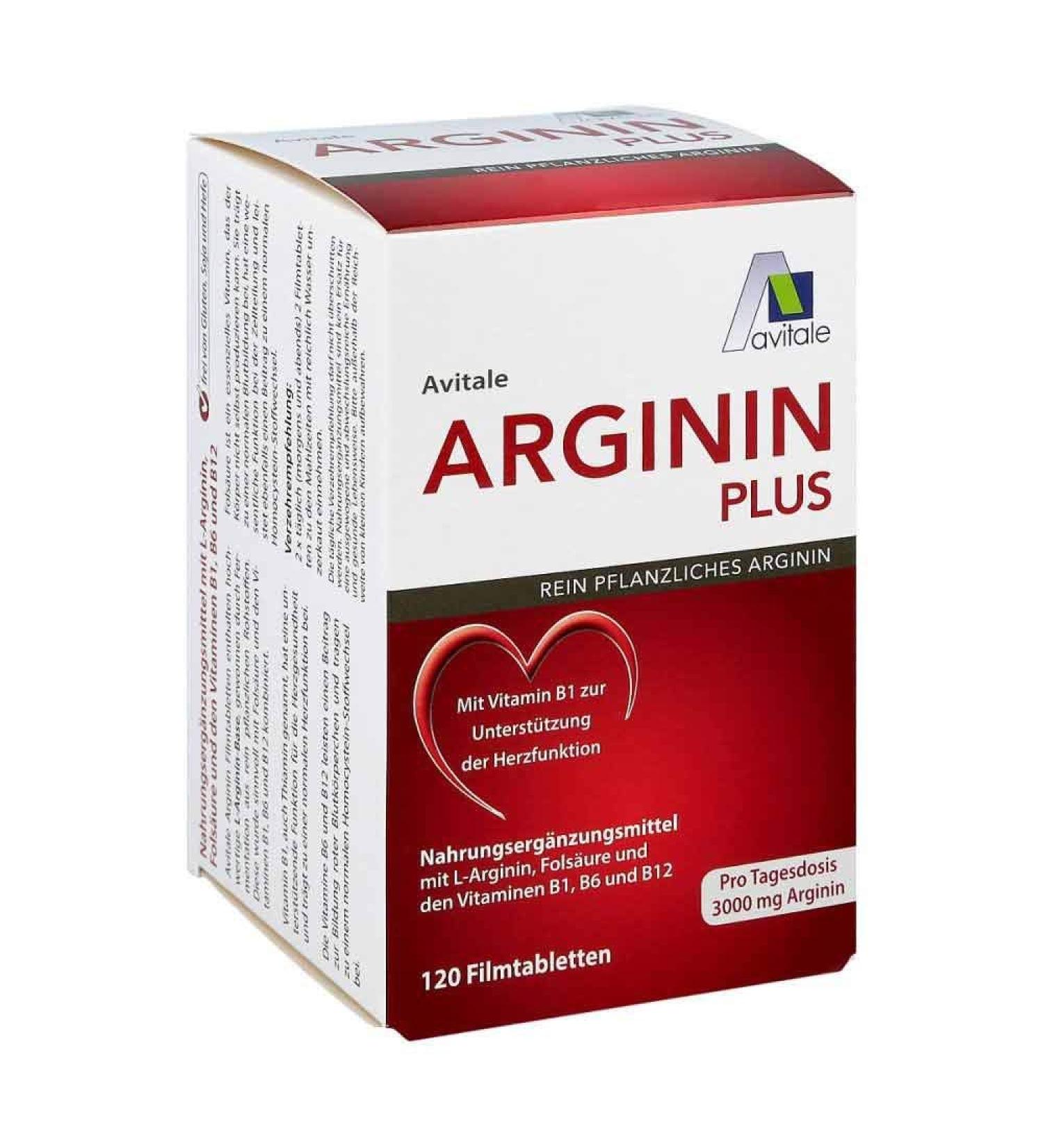Ariginin Plus Vitamin B1+B6+B12+Folic Acid - 120 Film-Coated Tablets | Boost Energy & Immunity - International Shipping Available - Buy Online on GoSupps.com