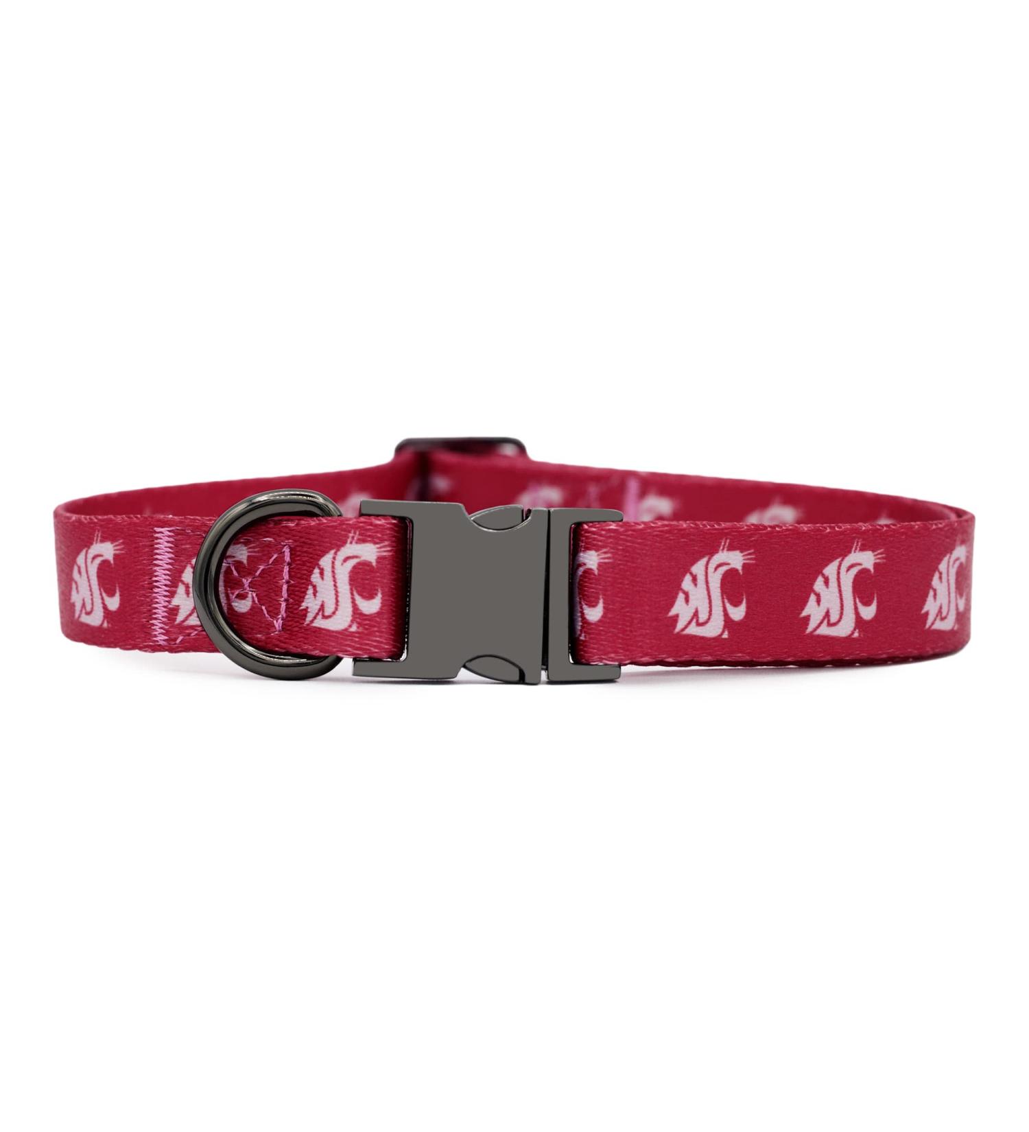Washington State Cougars Officially Licensed Collar and Leash Set for Small Pets - Buy Online on GoSupps.com