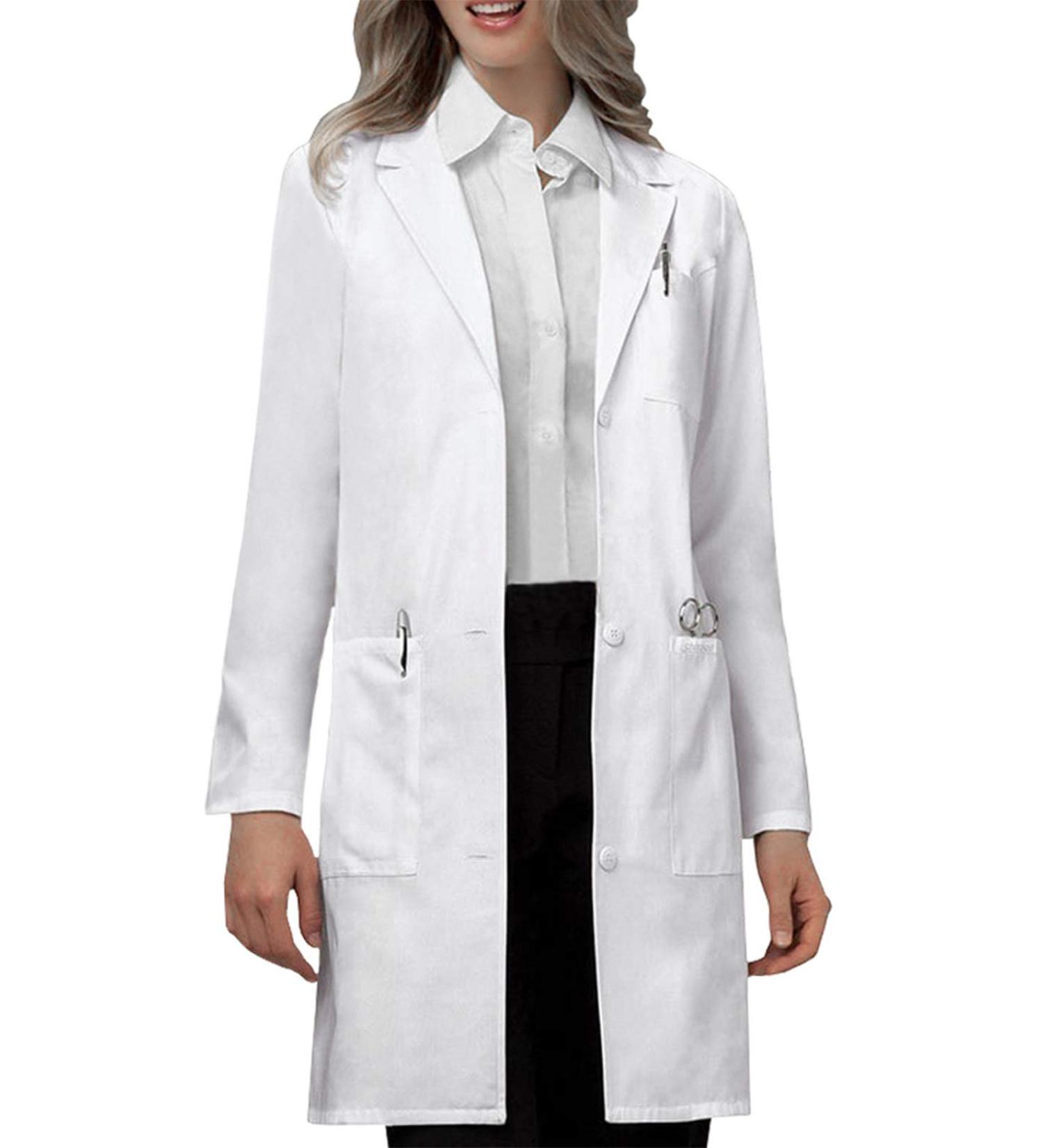 VOGRYE Unisex Professional Lab Coat - Long Sleeve White, Small - Buy Online on GoSupps.com