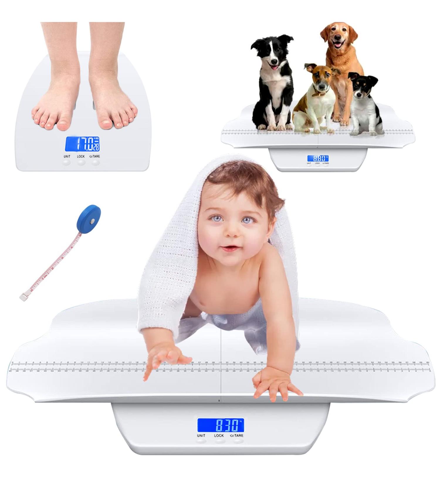 Raincol Baby Scale  Pet Scale  Multi-Function Toddler Scale  Digital Baby Scale  Blue Backlight  Weight and Height Track. - Buy Online on GoSupps.com