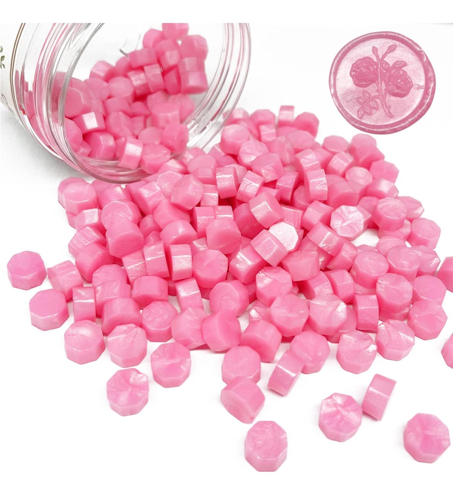 Pink Wax Seal Beads - 200pcs for Wedding Invitations, Gift Wrapping & Envelope Sealing - Buy Online on GoSupps.com