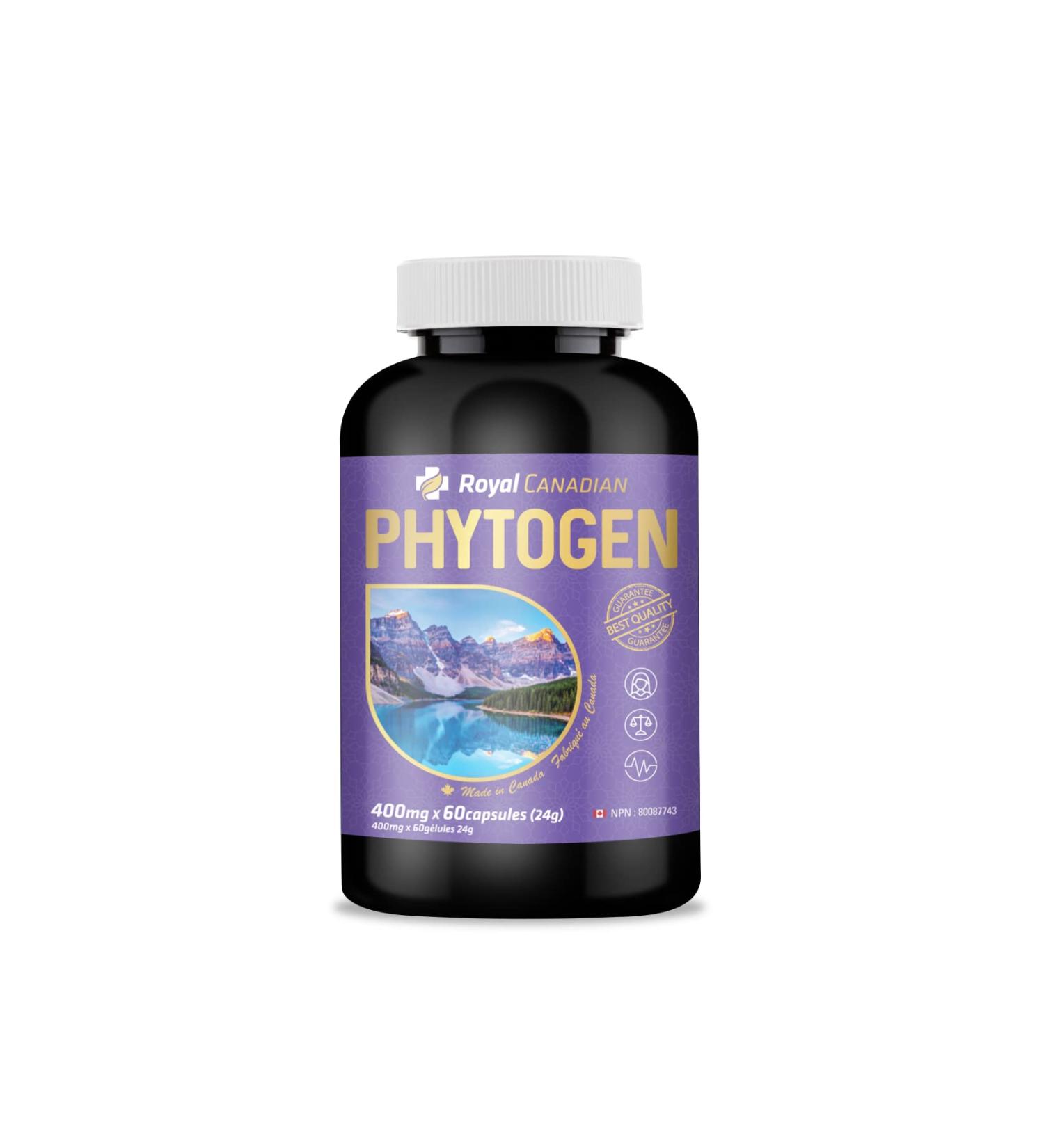 ROYAL CANADIAN Phytogen-Premium Female Hormonal Balance Support Supplement (60 x 400mg Capsules) 60 Count (Pack of 1)