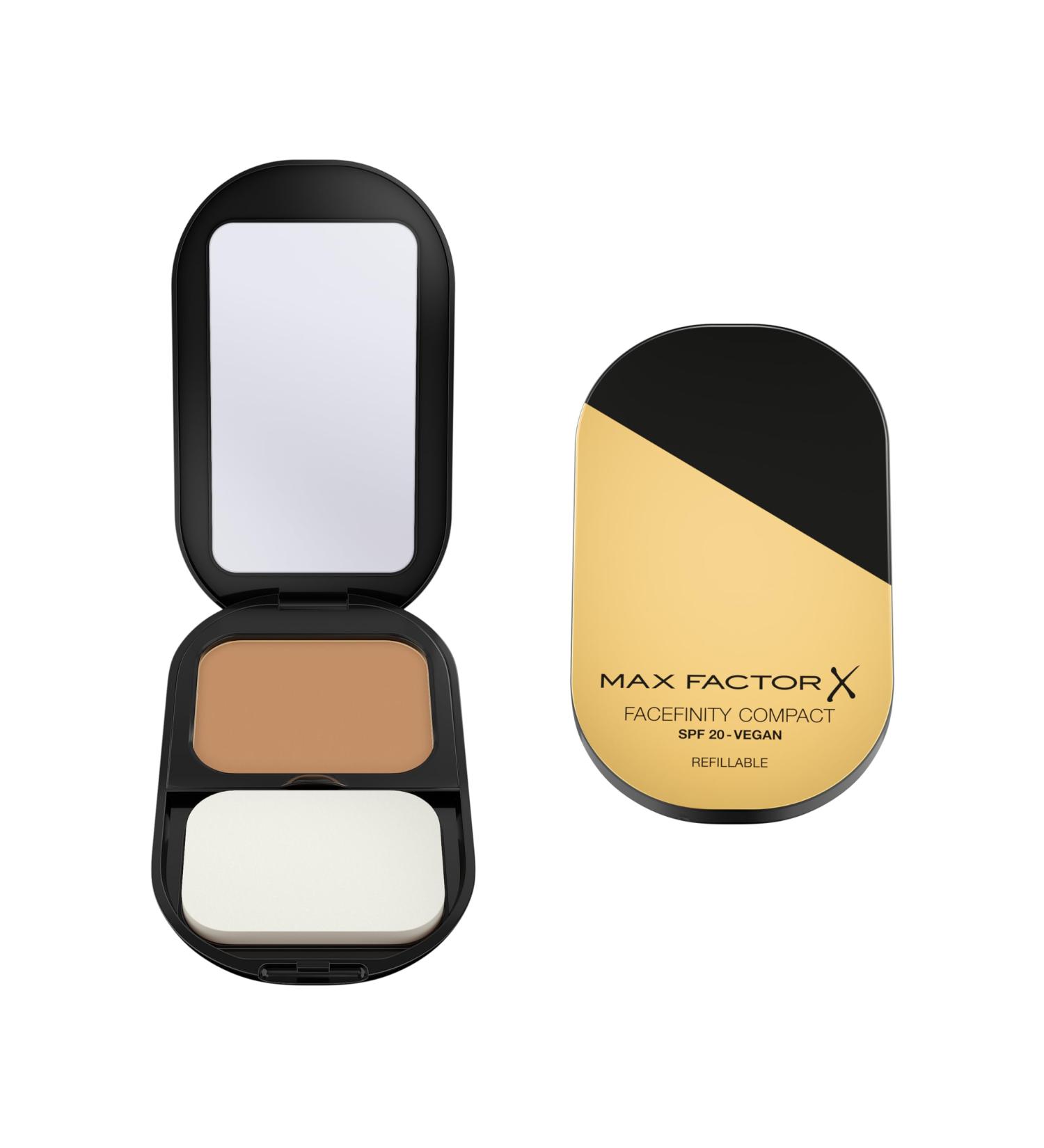  Max Factor Max Factor Facefinity Compact Foundation Vegan Formula Modular Coverage & Matte Finish Foundation Up to 24 Hours Wear SPF 20 076 WARM GOLDEN 10g - Buy Online on GoSupps.com