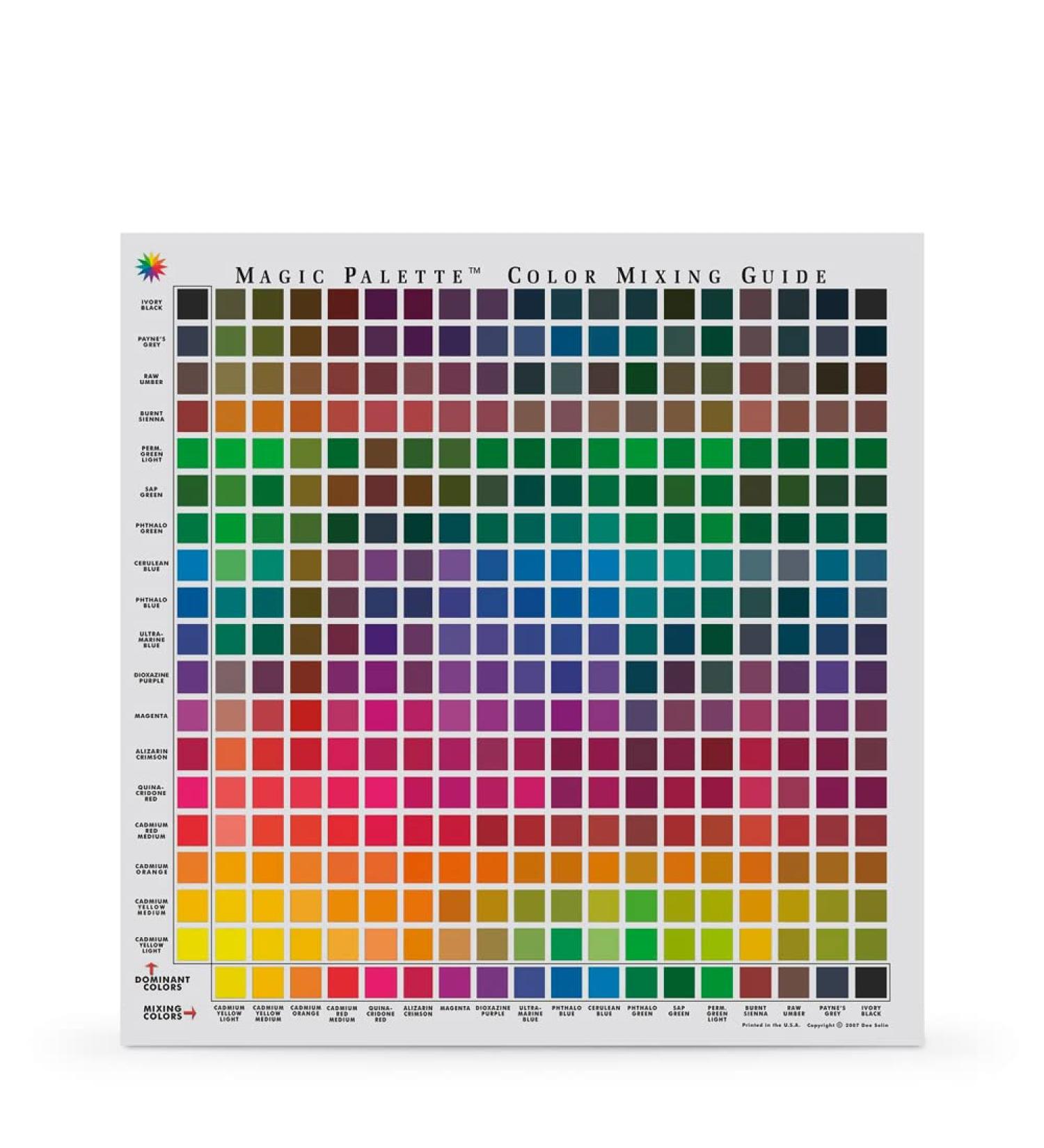 Magic Palette Color Mixing Guide 11.5 Inch