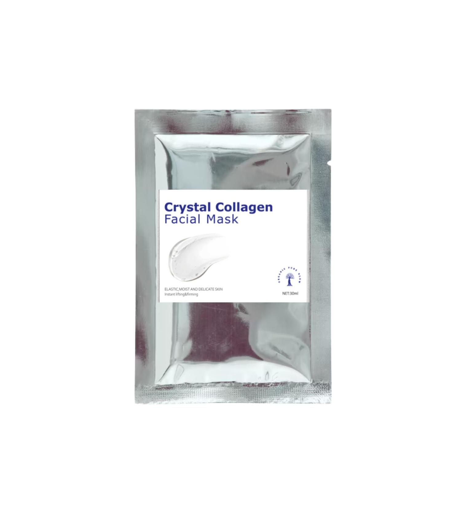 Organic Pure Glow Crystal Collagen Facial Mask - Instant Moisture for Delicate Skin | 30ml x 4ea - Shop Now - Buy Online on GoSupps.com
