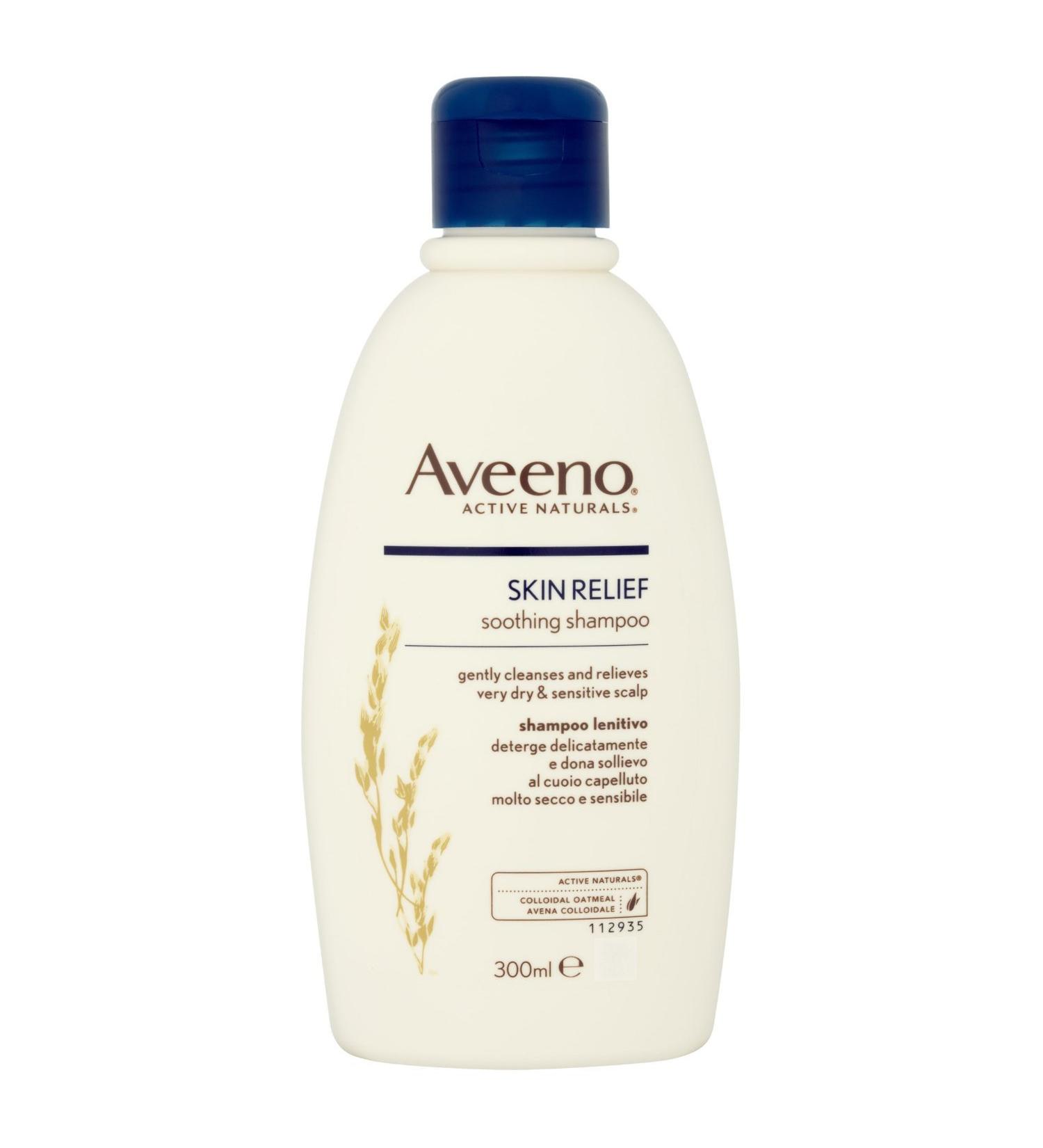Aveeno Skin Relief Soothing Shampoo With Soothing Oat Suitable For very dry sensitive Scalp Suitable for Thin & Fragile Hair Soap Free High Tolerance Formula 300ml