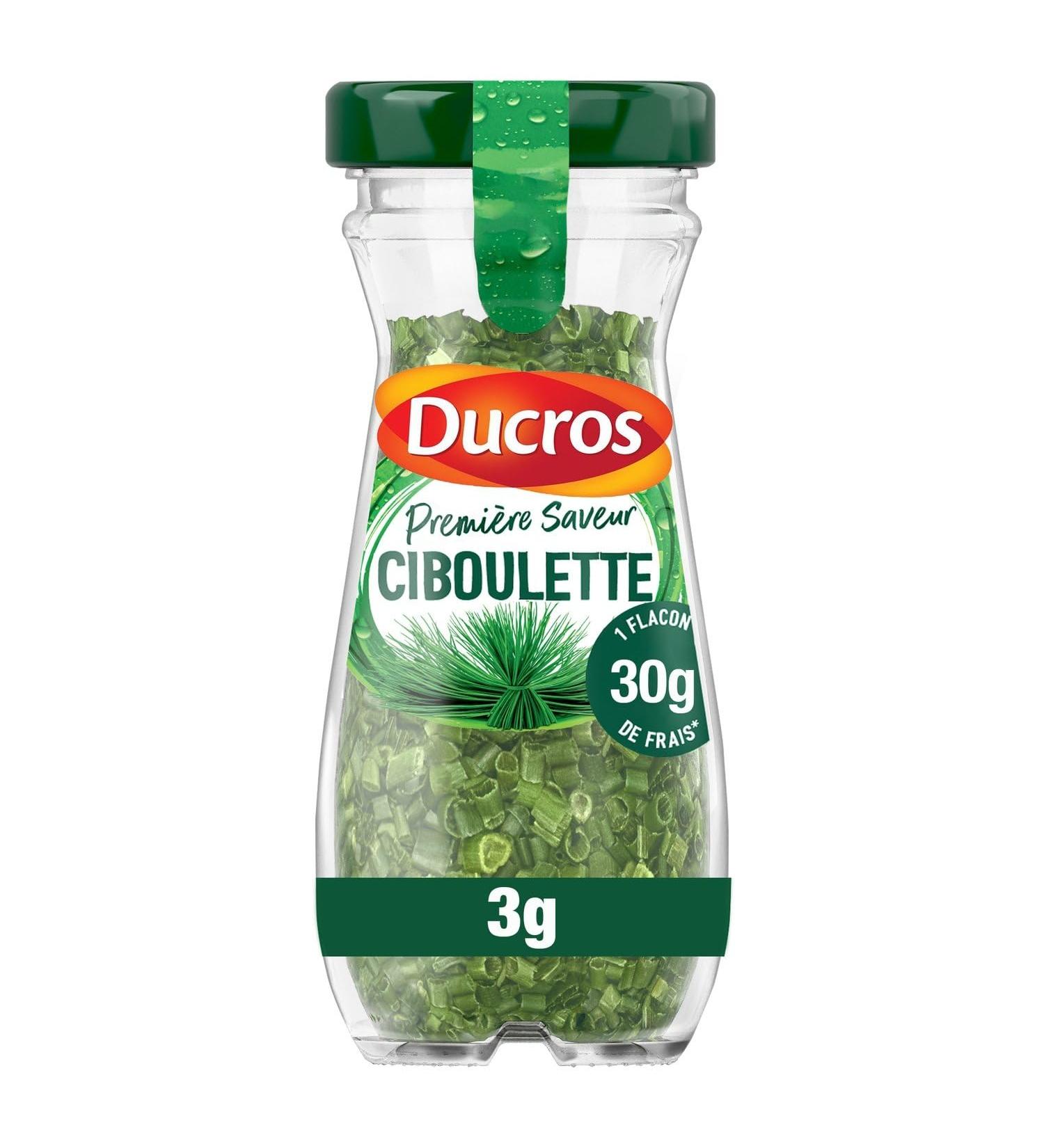 DUKRO Herbe Aromatique Fra che de Ciboulette Saveur Intense et Subtile (Flacon 2g) - Lot de 4 - vendu par Lot