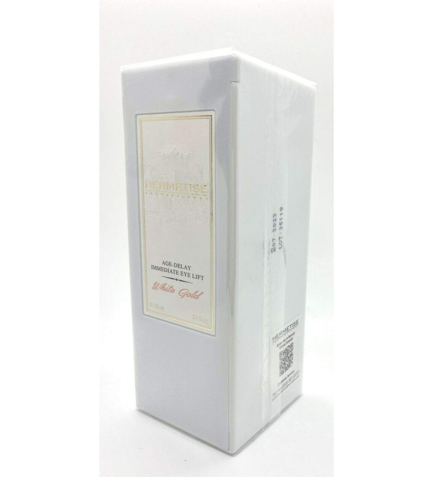 New Hermetise Professional AGE DELAY Immediate Eye Lift - White Gold | Anti-Aging Eye Treatment for Instant Lift & Brightening - Buy Online on GoSupps.com