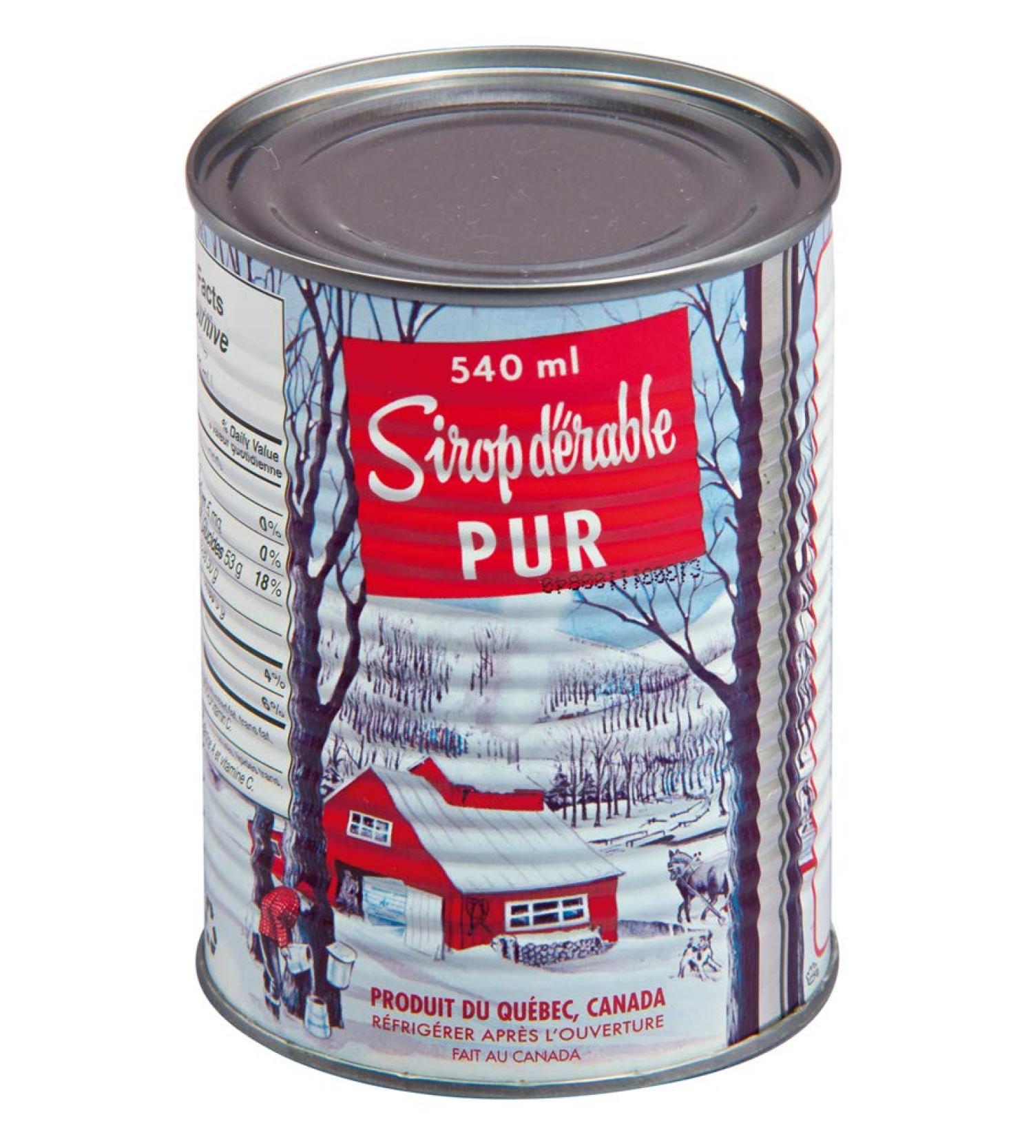 Organic Biologique Maple Syrup Golden 540ml Traditional 1 can/tin