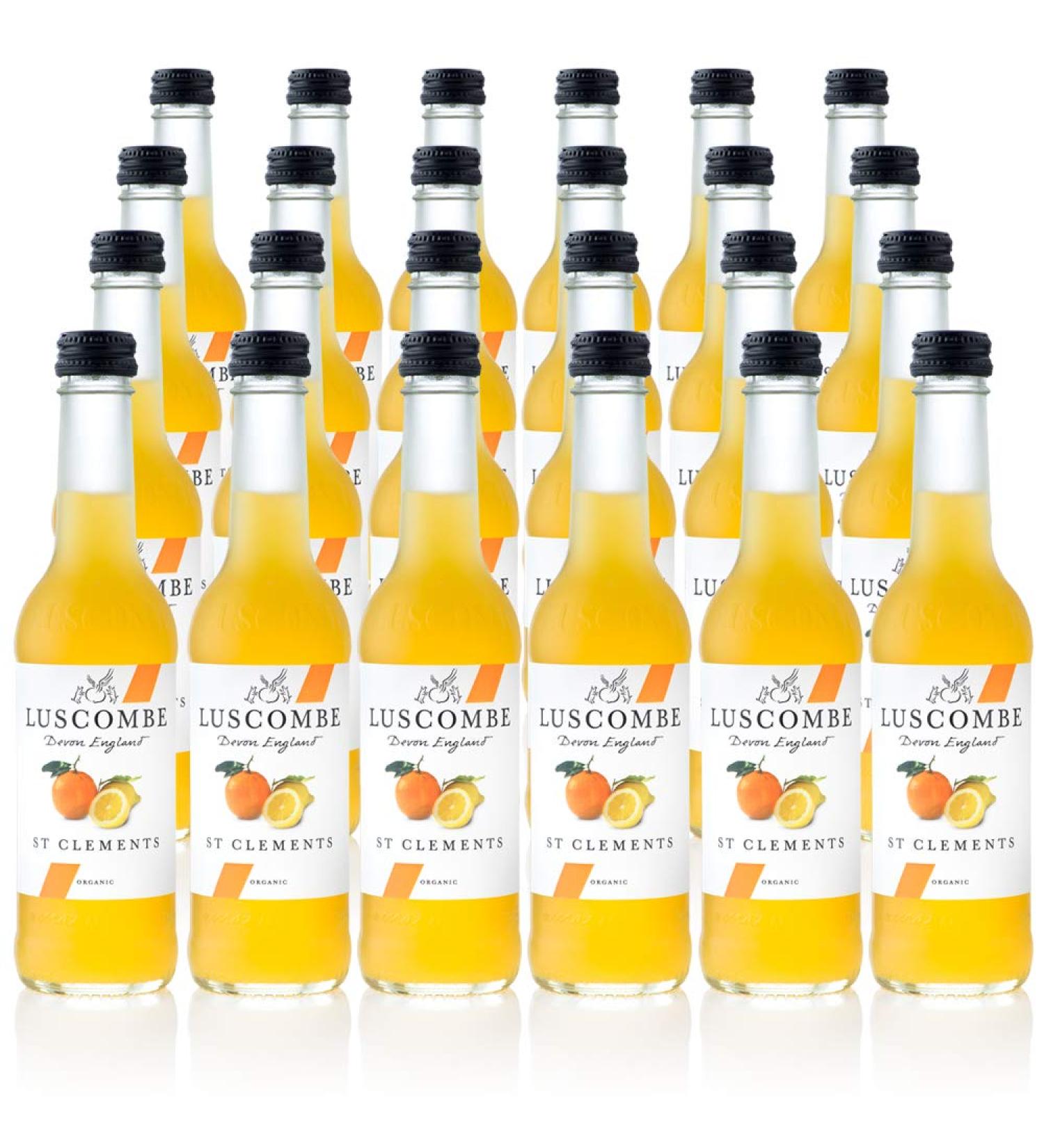 Luscombe Drinks Organic St Clements Oranges grown in the volcanic soils of Etna combined with Sicilian lemons rich rounded depth of flavours 270ml Pack of 24 - Buy Online on GoSupps.com