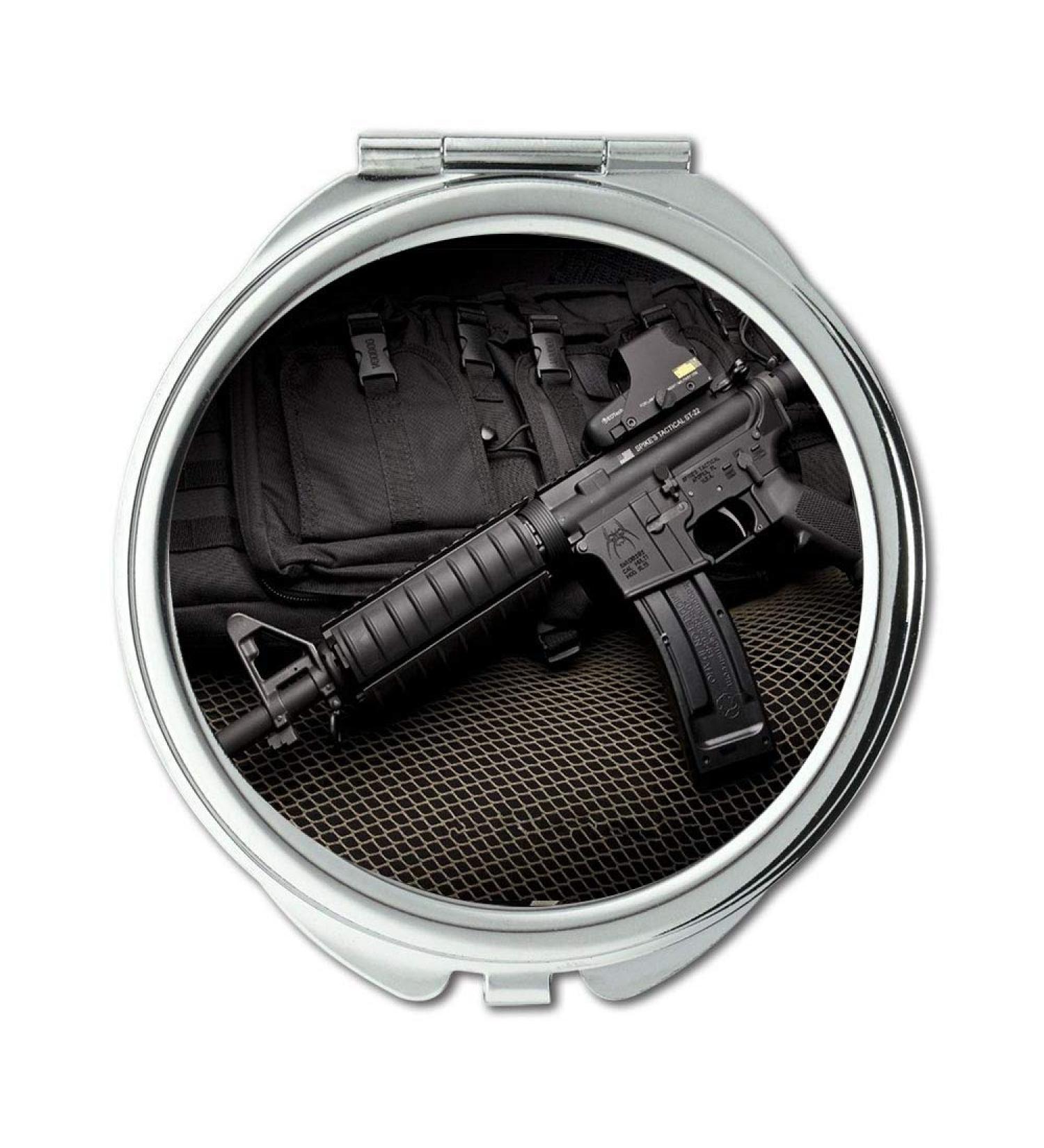 Mirror Travel Mirror gun earrings Round Mirror hd gun s p pocket mirror portable mirror - Buy Online on GoSupps.com