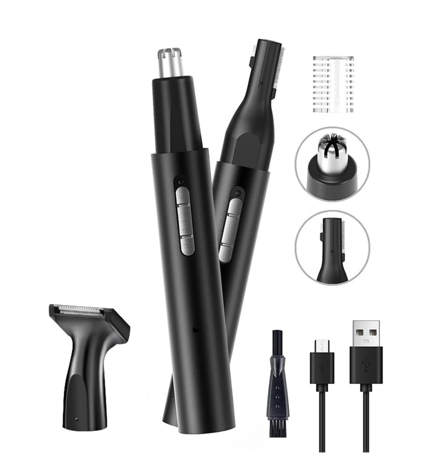 Men's Nose Hair Trimmer 2024 | Painless USB Rechargeable Ear & Nose Hair Trimmer - Professional Dual Edge Blades - Buy Online on GoSupps.com