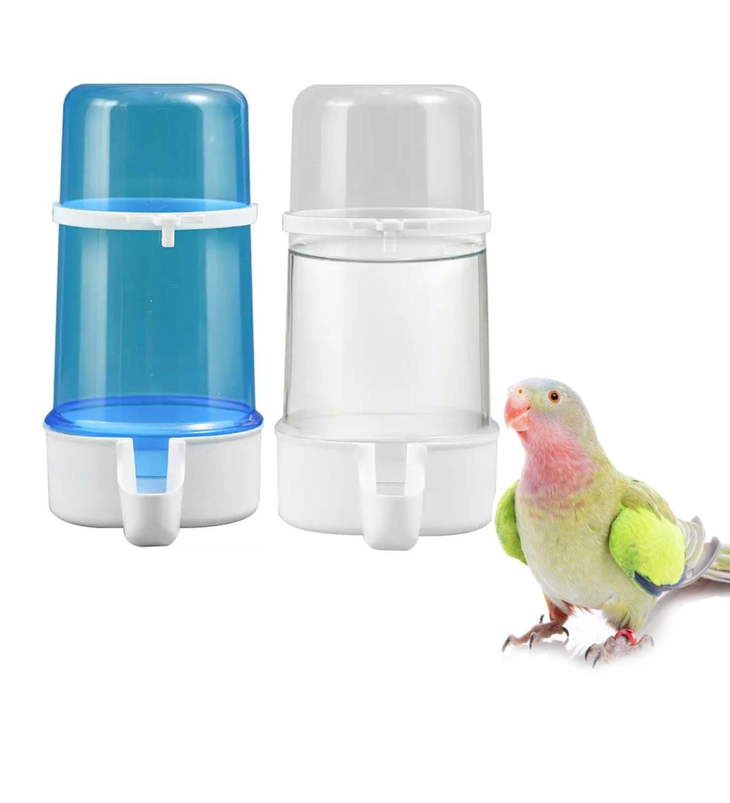 2pcs Plastic Bird Feeder Parrot Water Feeders Parrot Water Dispenser Pet Bird Plastic Water Clip for Bird Cage Accessories Large Capacity Design - Buy Online on GoSupps.com