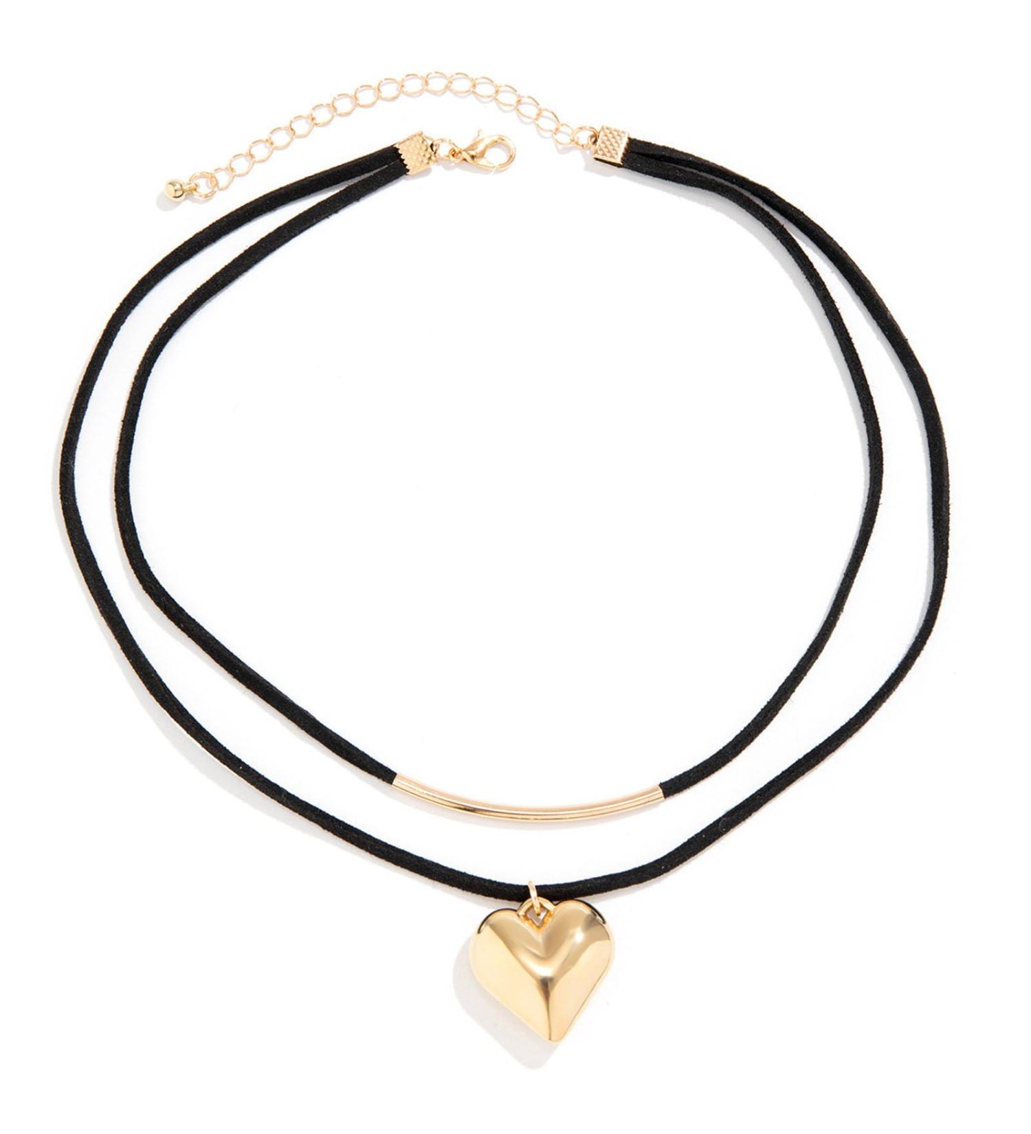 Oralgos Elegant U-Shaped Heart-Trailer Necklace for Women - Adjustable Gold Jewelry for Everyday Appointments & Parties - Buy Online on GoSupps.com