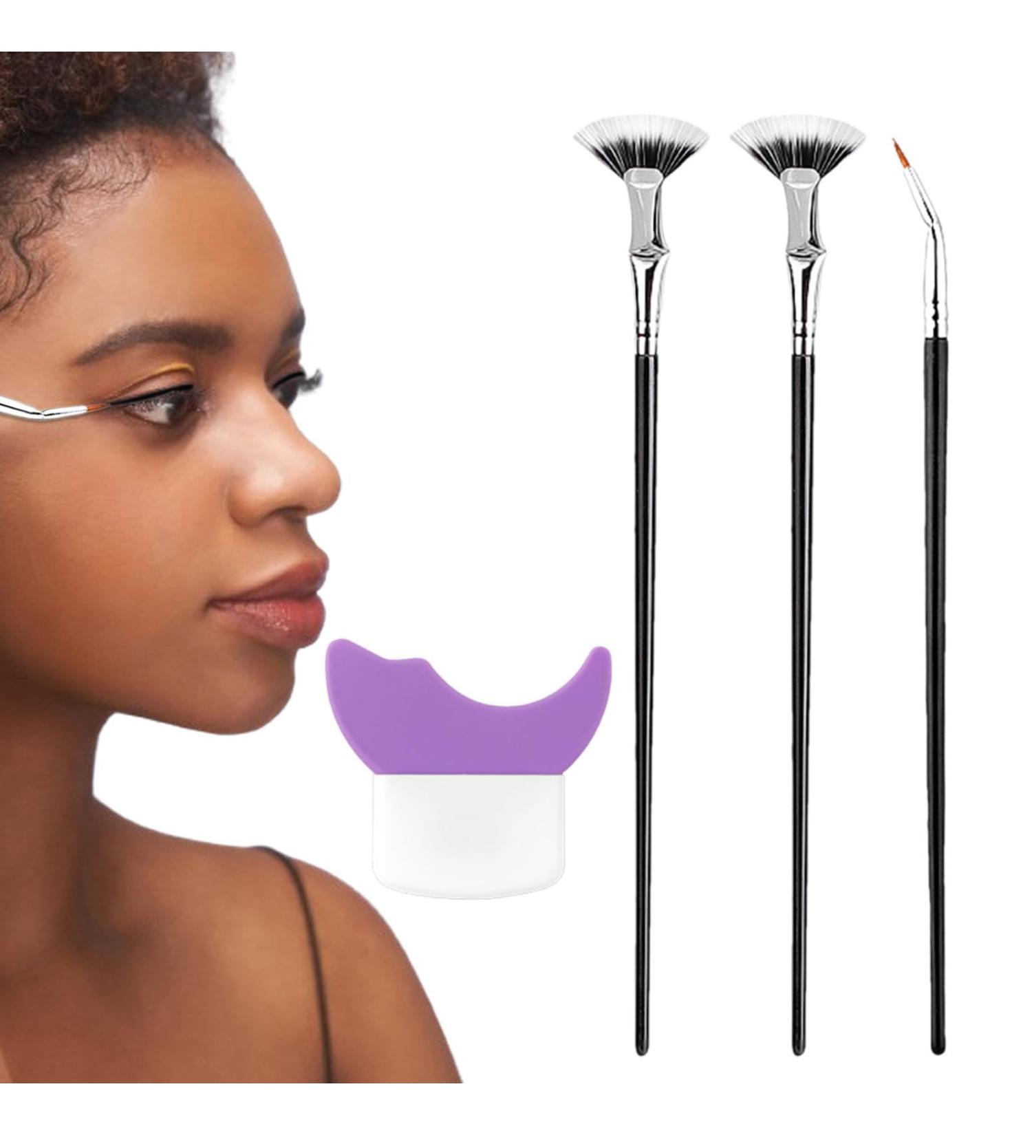 Eye Liner Makeup Brush Portable Mascara Brushes - Lash Wand Brush Angled Eyeliner Brush Eye Makeup Tool for Eyeliner Blending - Buy Online on GoSupps.com
