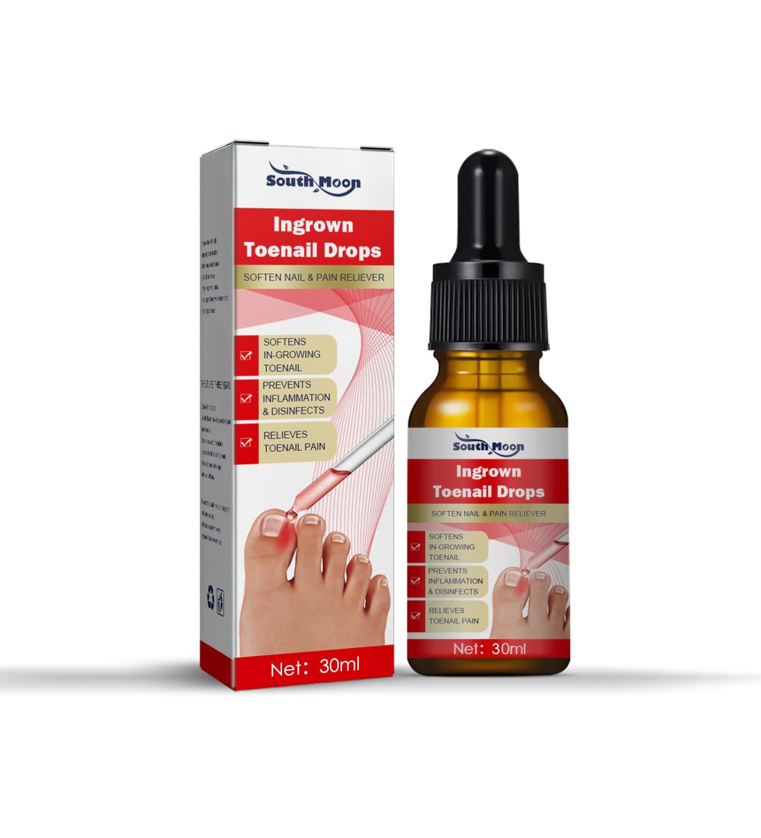Ingrown Toenail Treatment Fungal Nail Treatment Ingrown Toenail Drops Nail Care and Treatment Strengthen Renew Damaged Nail(30ML) - Buy Online on GoSupps.com