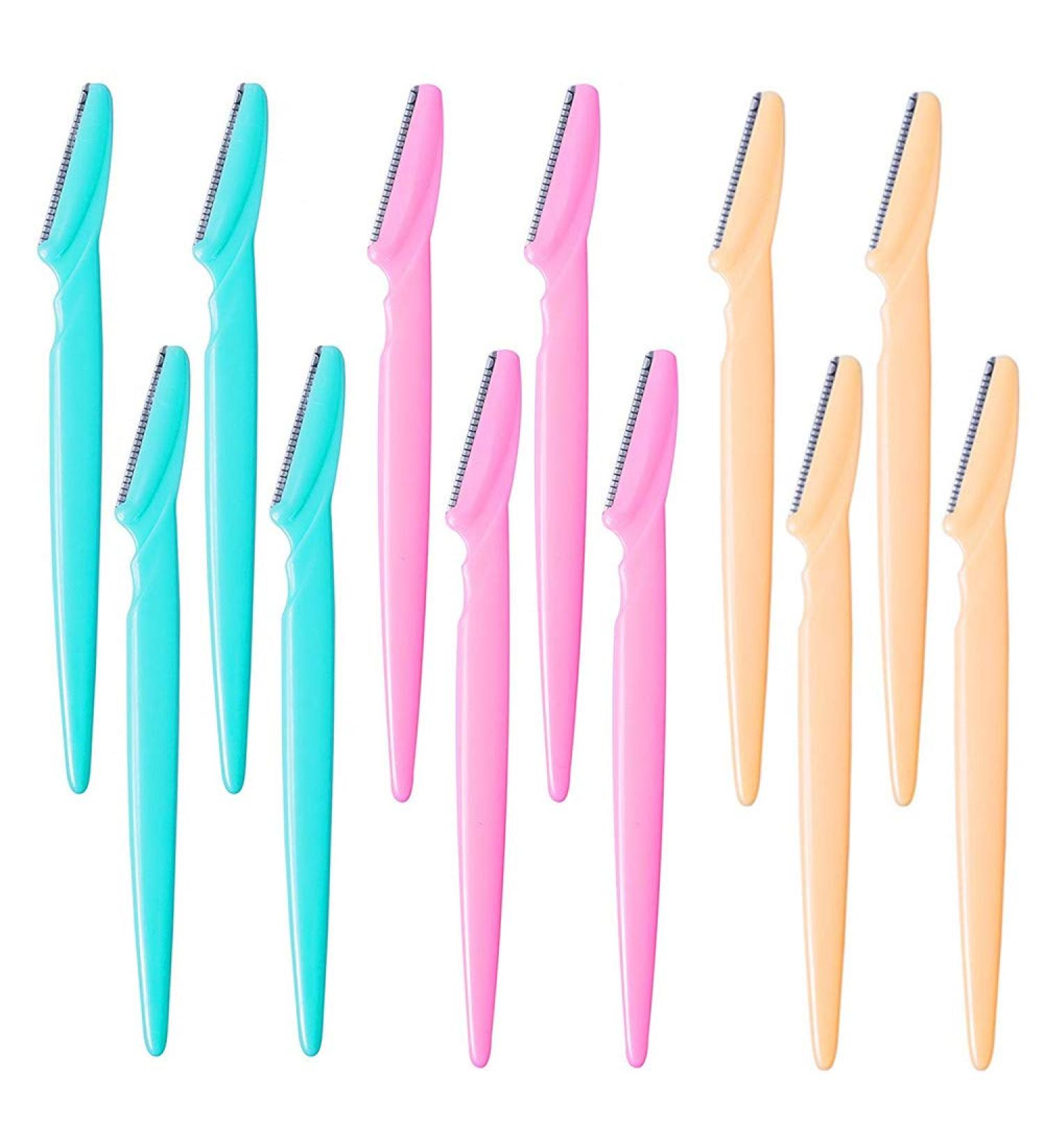 JSDOIN Eyebrow Razors - Precision Shaping & Trimming | Pack of 12 Multipurpose Face Razors - Buy Online on GoSupps.com