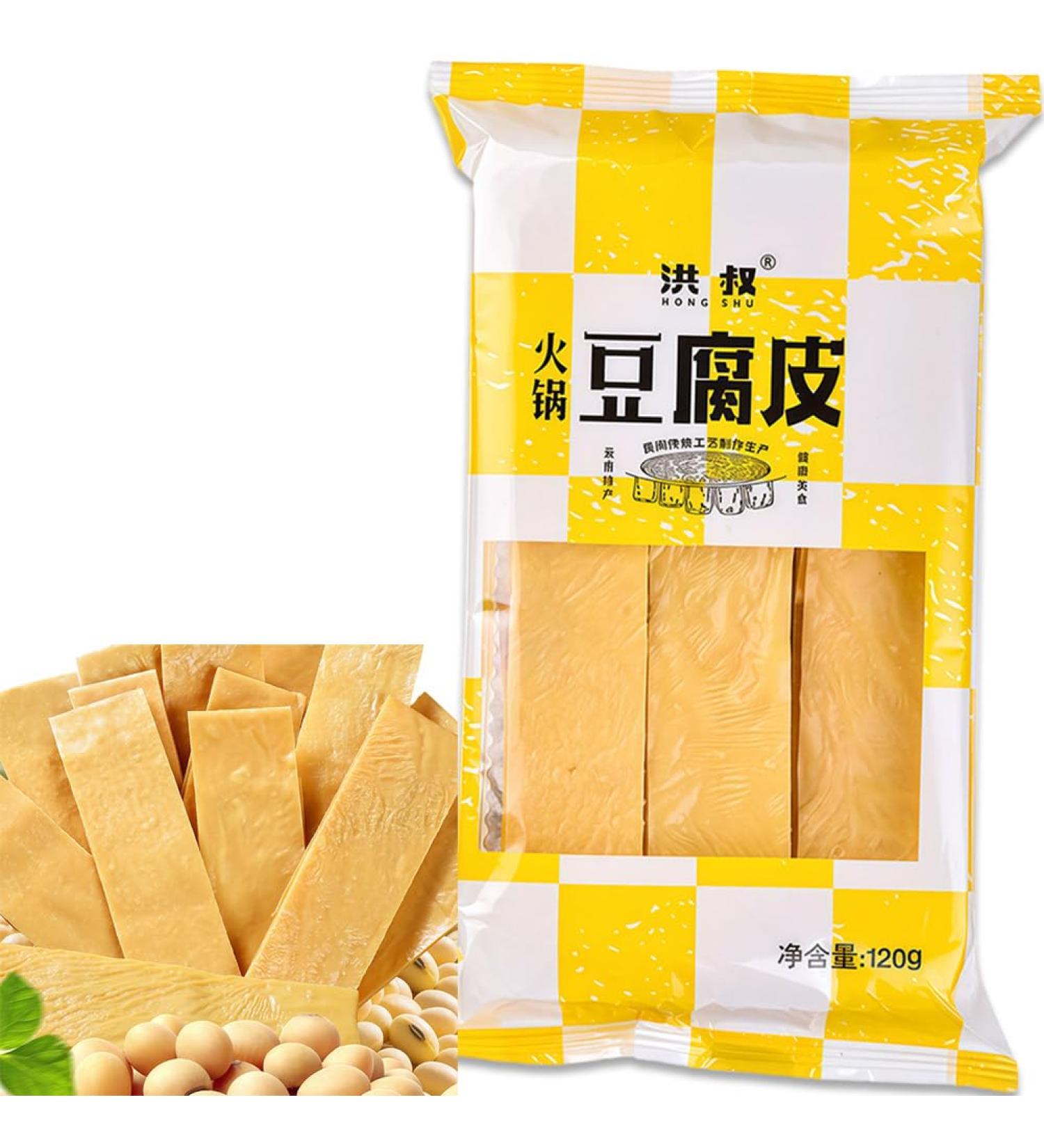 DAMAICHUHAI Tofu Skin Bean Curd Skin Rich Bean Flavor and Tender Taste Easy to store in Dry Form and Soaks Quickly Tofu 240g/8oz. - Buy Online on GoSupps.com