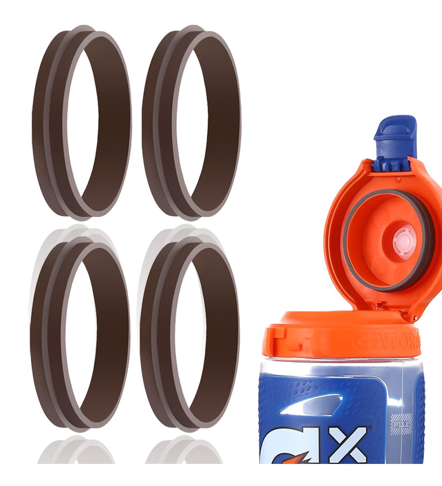 4 Pack Premium Silicone Sealing Gaskets for Gatorade GX Water Bottle - Replacement Seal Compatible with GX Hydration System - 30oz Pods Replacement Part - Buy Online on GoSupps.com