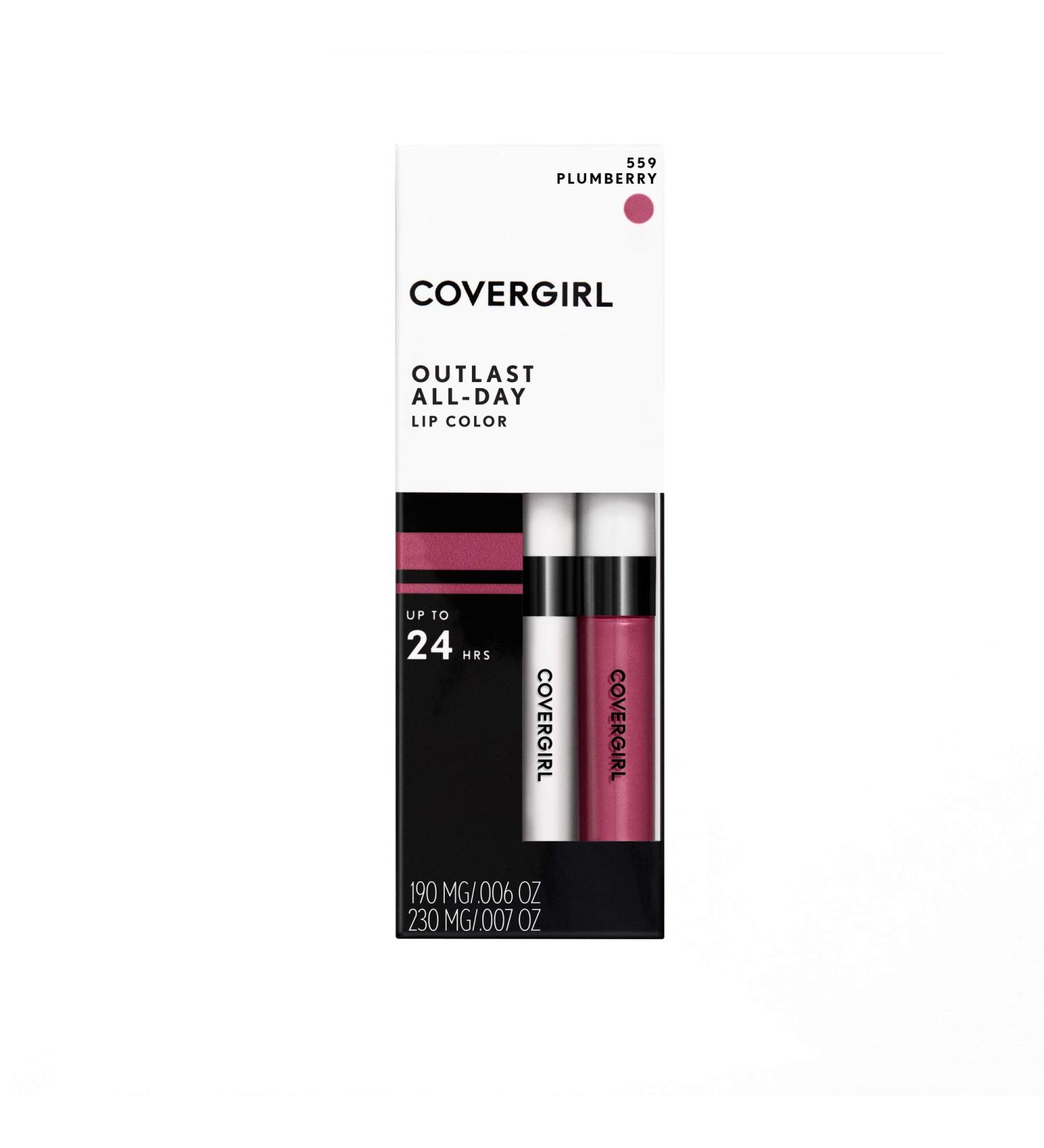 Covergirl Outlast All-day Moisturizing Lip Color Plum Berry 1 Count (Pack of 2) - Long-lasting Lipstick Set - Buy Online on GoSupps.com