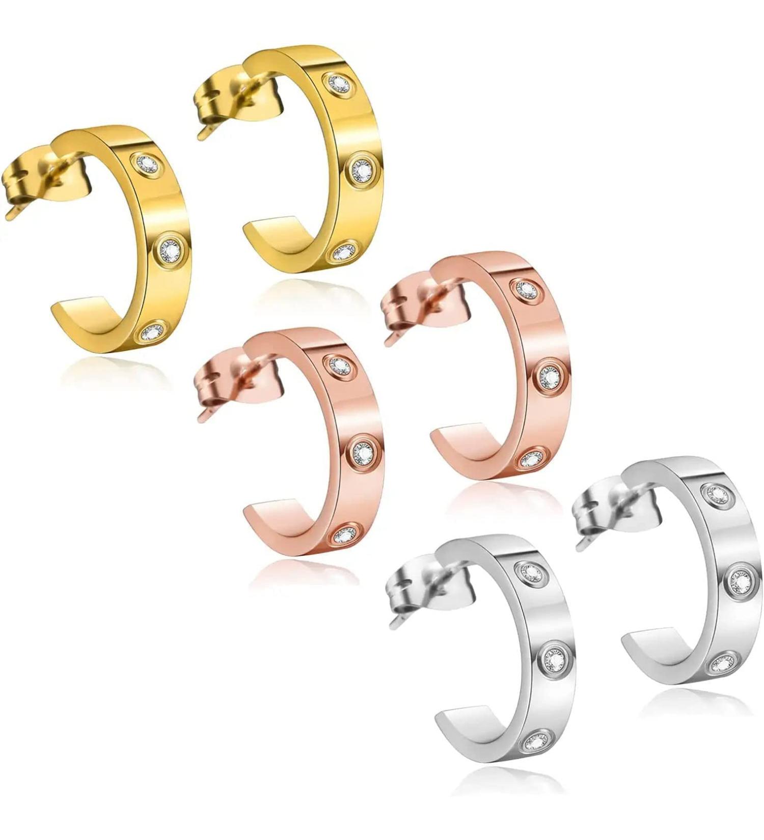 Buy Dorina Acupressure Detox Earrings - 3 Pairs of Magnet Therapy Jewelry for Weight Loss - International Shipping Available - Buy Online on GoSupps.com