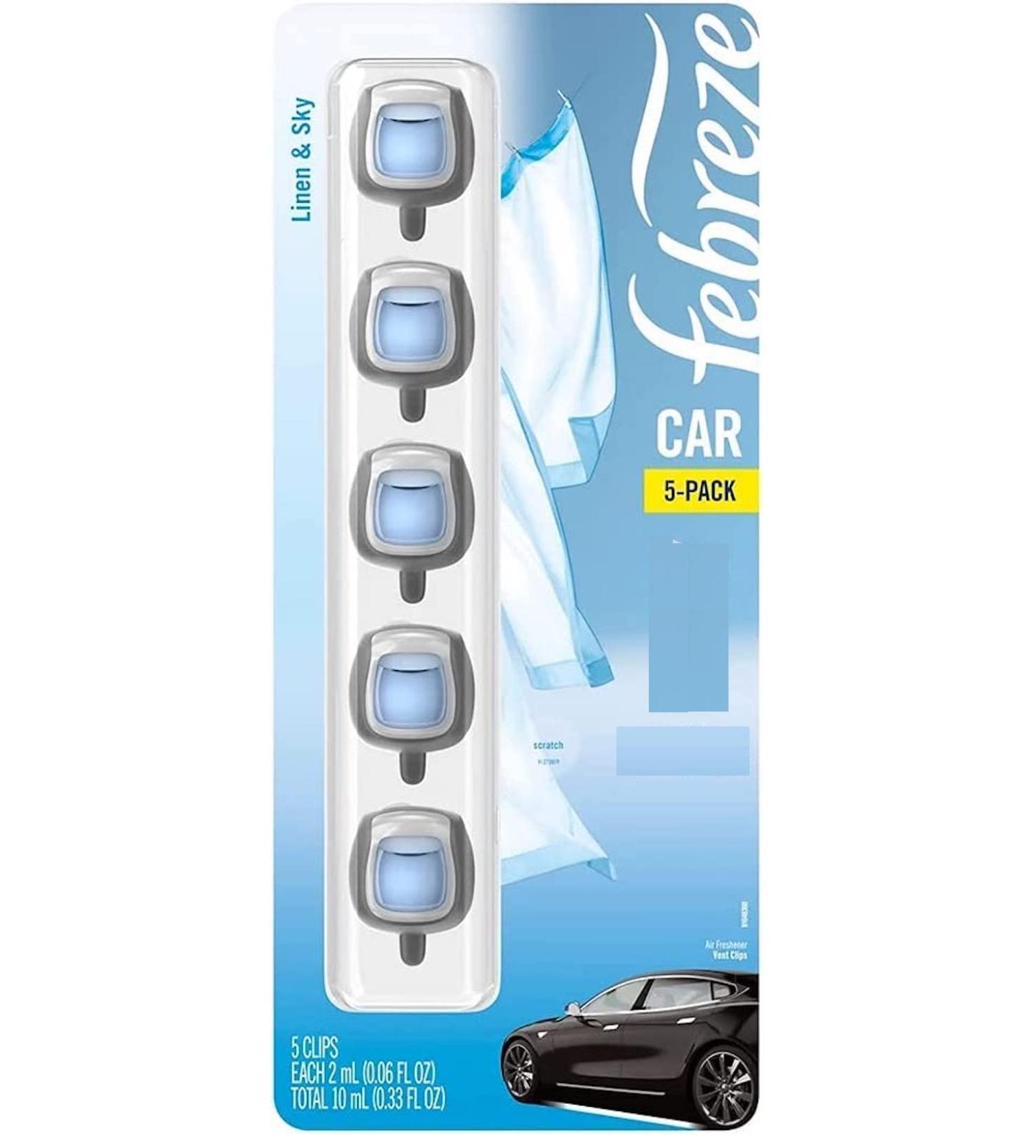 Febreze Air Freshener Vent Clips Linen & Sky 5-Count Pack - Long Lasting Fragrance - Buy Online on GoSupps.com