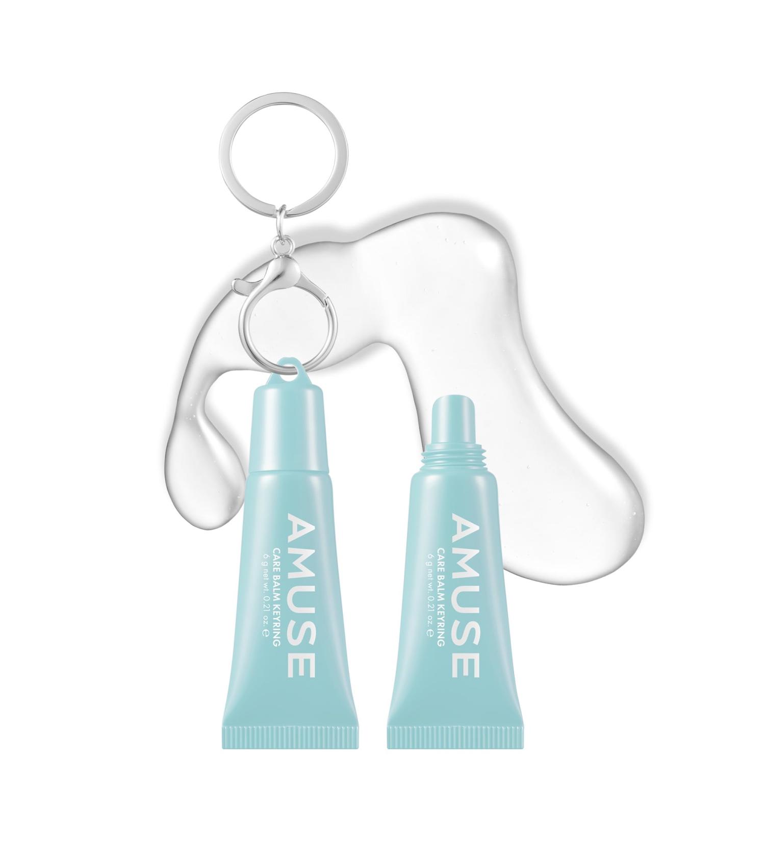 Amuse SEOUL Care Tint Lip Balm Keyring (01 Rice) | Hydrating Lip Balm + Keychain Rice Extract & Multi-Peptide Complex Clear Glossy Finish | 0.21 oz - Buy Online on GoSupps.com