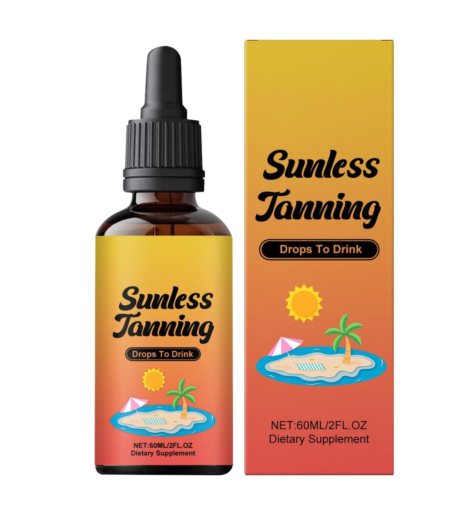 Sunless tanning drops to drink Drinking oral tanning drops Natural Senna Tannings Licorice Melanins Supplement Drinkable Self Tannings Drop Melanins Booster for body and - Buy Online on GoSupps.com