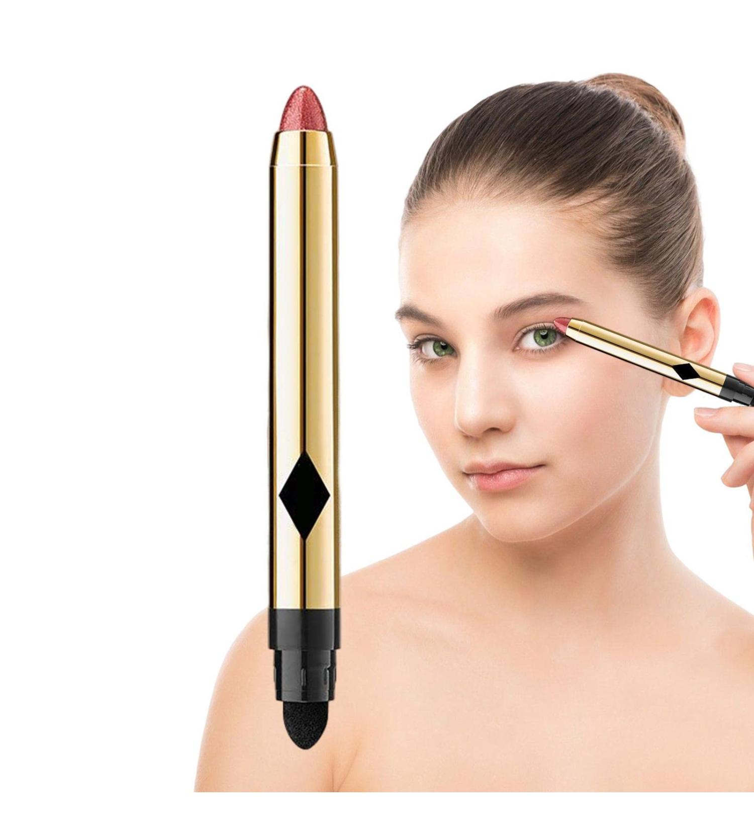 Eye Shadow Sticks | Double-Ended Pearlescent Eyeshadow Stick | Highlighter Makeup Stick Eye Shadow Stick Fine Eyeliner Tmay 09# - Buy Online on GoSupps.com