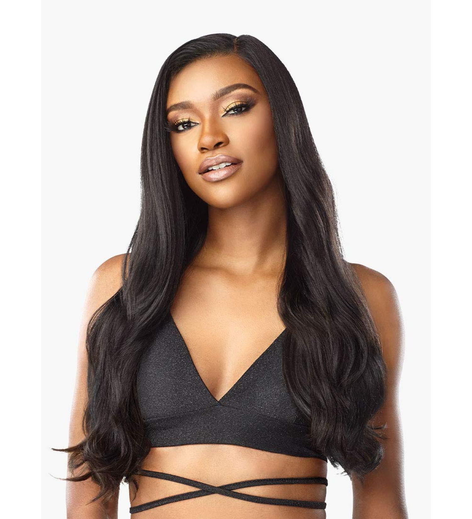 Sensationnel Vice Lace Front Wig - HD Transparent Lace, Pre-Plucked Hairline, 5 Deep Part - Vice Unit 02 (1B) - Buy Online on GoSupps.com