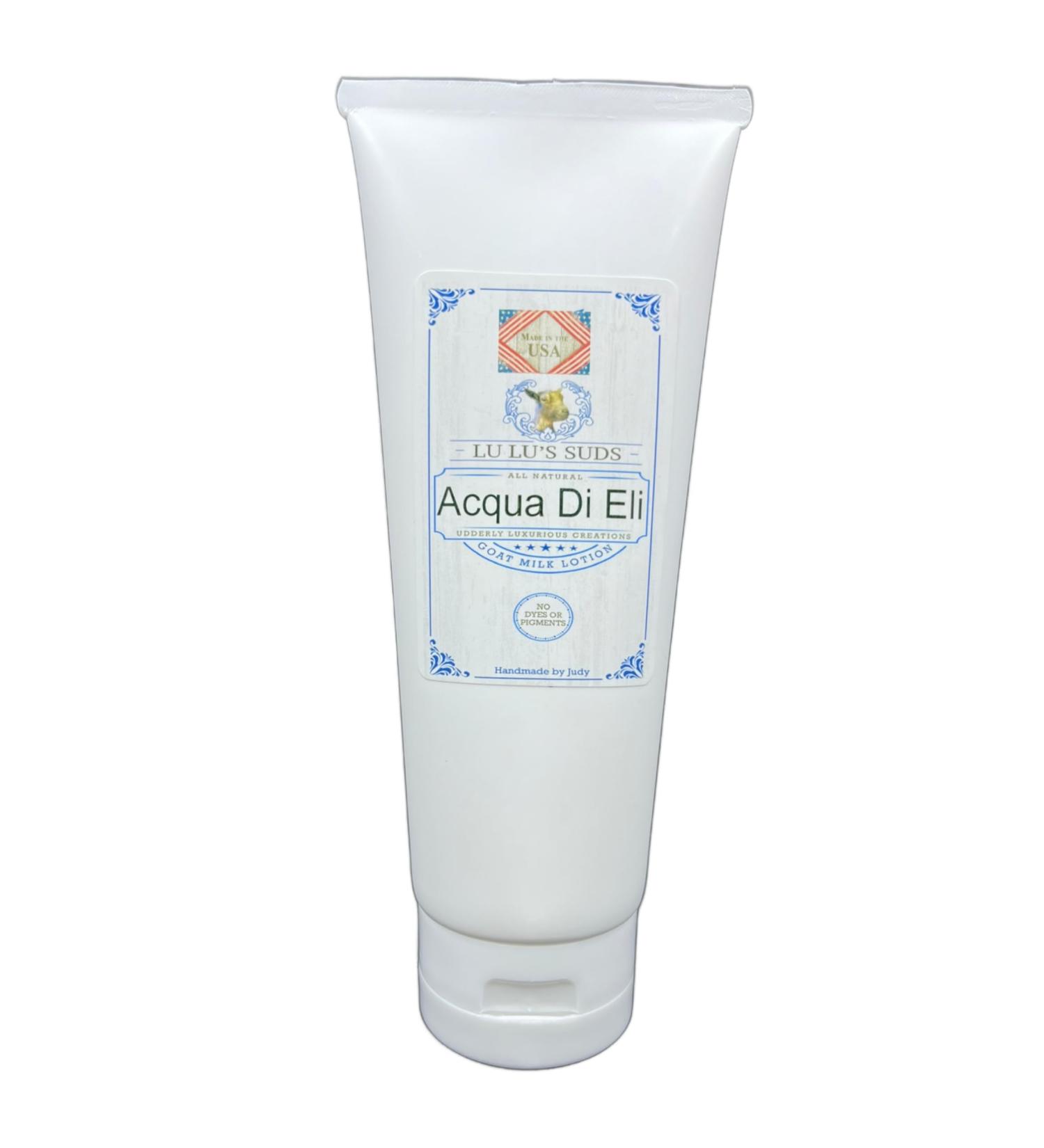 Lu Lu's Suds Handmade All Natural Goat Milk Moisturizing Body Lotion (4 oz Acqua Di Eli) - Buy Online on GoSupps.com
