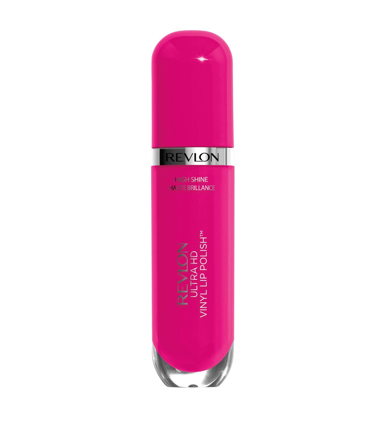 Revlon Ultra HD Vinyl Lip Polish Liquid Lipstick Rule The World Hot Pink Gloss 0.2 Fl Oz (Pack of 1) - Buy Online on GoSupps.com