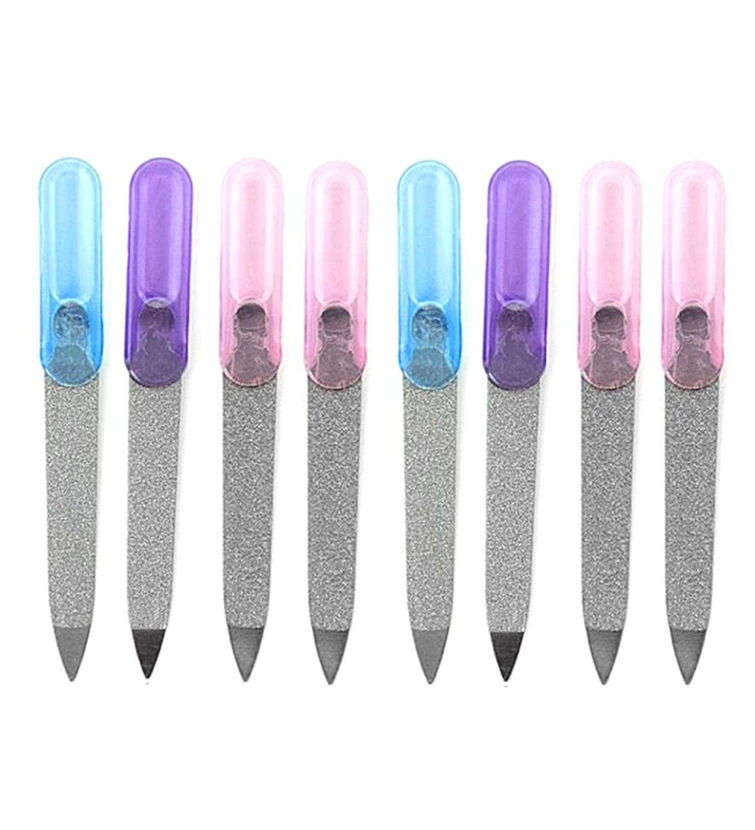 LUXXII 3.5 Stainless Steel Nail File (8 Pack) for Fingernails & Toenails - Strong Finger Manicure Tool - Buy Online on GoSupps.com