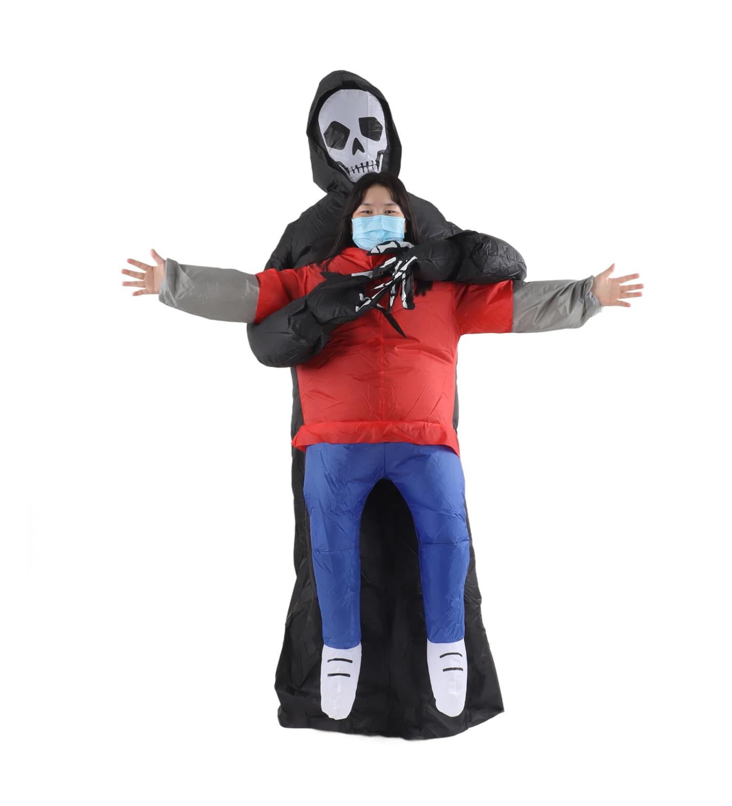 Buy Ghost Inflatable Costume for Adults - Creepy Spirit Funny Waterproof Halloween Party Cosplay Props - Buy Online on GoSupps.com