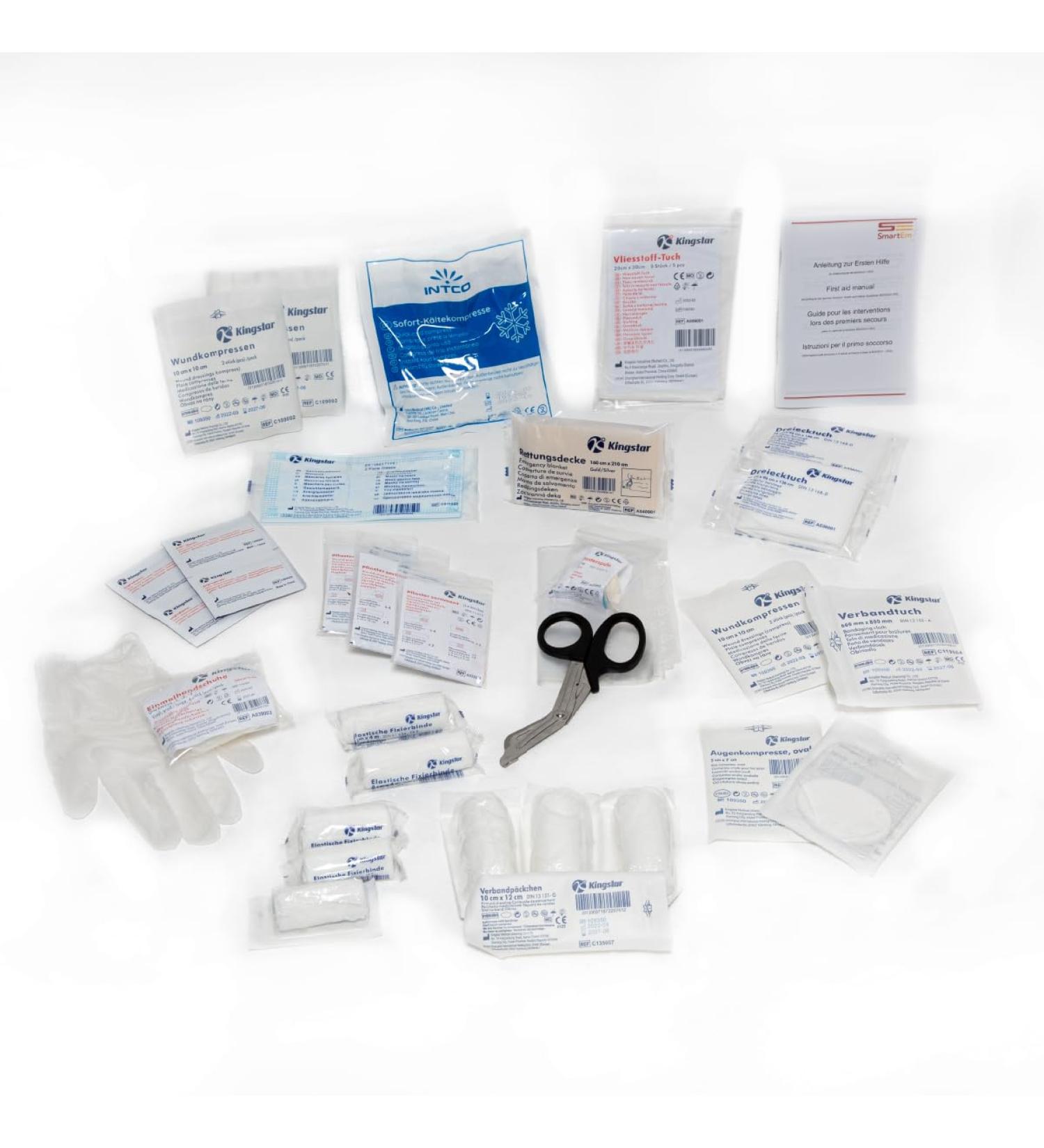 First Aid Refill Set DIN 13157:2021 for Companies (Up to 50 People) - Complete First Aid Kit Filling with Guidelines - Buy Online on GoSupps.com