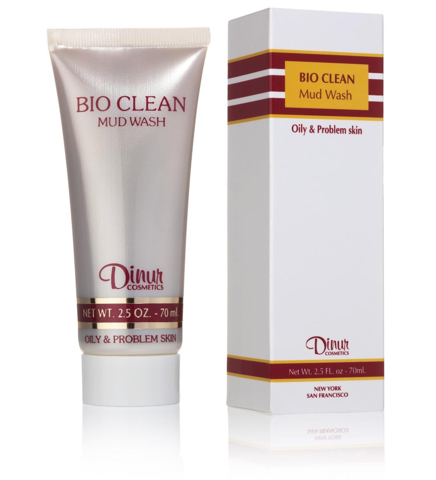 Bio Clean Mud Wash for Oily & Problem Skin Natural Organic & Refreshing Perfect for Deep Cleansing 2.5 fl. oz. 70ml